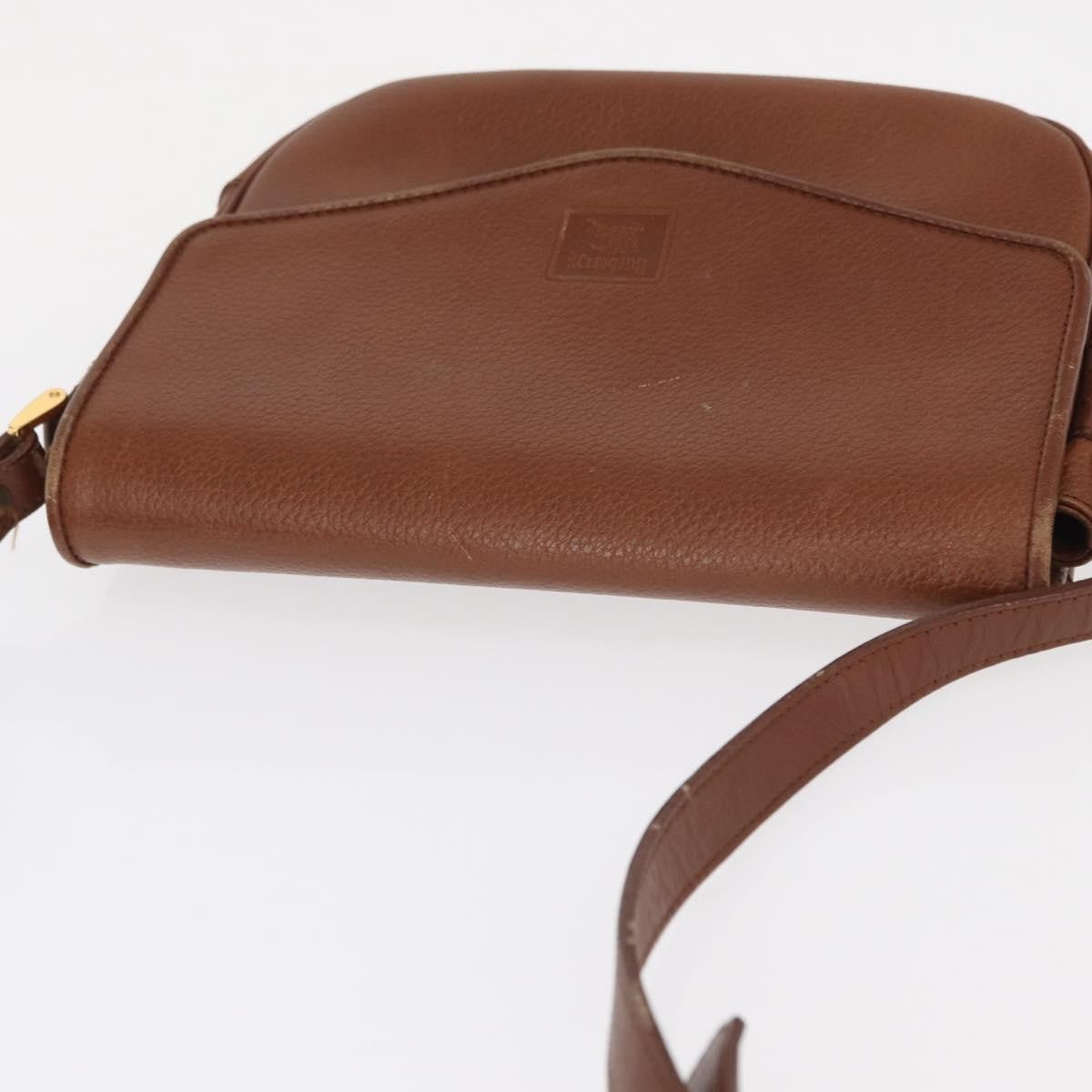 Burberry Vintage Leather Brown Leather Shoulder Bag Bag (Pre-Owned)