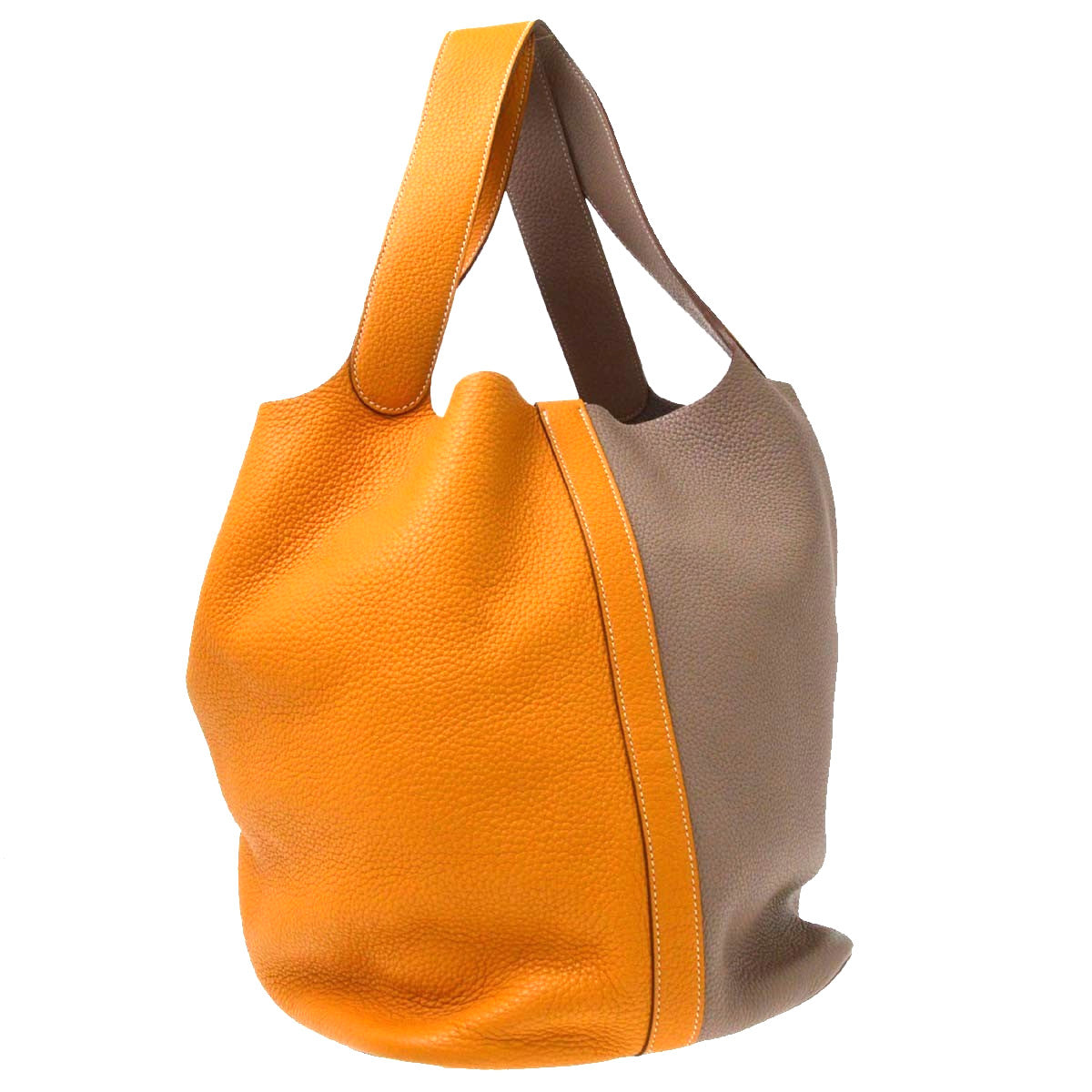 Hermes Picotin Lock Bicolor Clemence Multicolour Leather Handbag (Pre-Owned)