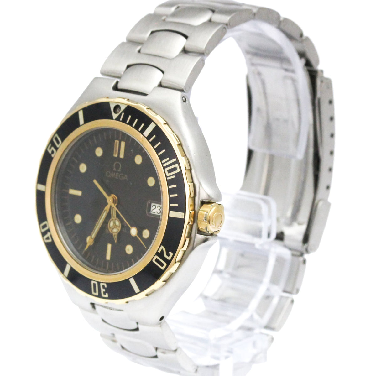 Omega Seamaster Professional 200 Pre Bond Chronometer Quartz Stainless Steel And Yellow Gold (18K) Watch (Pre-Owned)