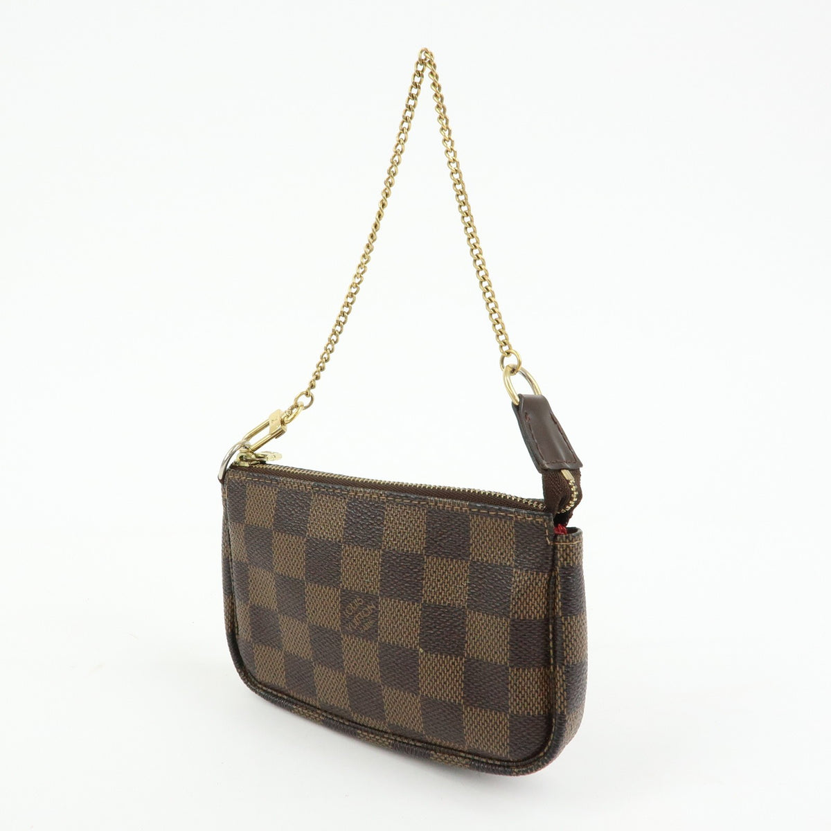 Louis Vuitton Pochette Accessoires Damier Brown Canvas Clutche & Pouche Bag (Pre-Owned)