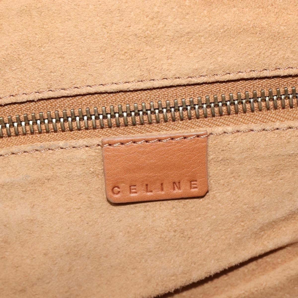 Celine Shoulder Leather Brown Leather Shoulder Bag Bag (Pre-Owned)