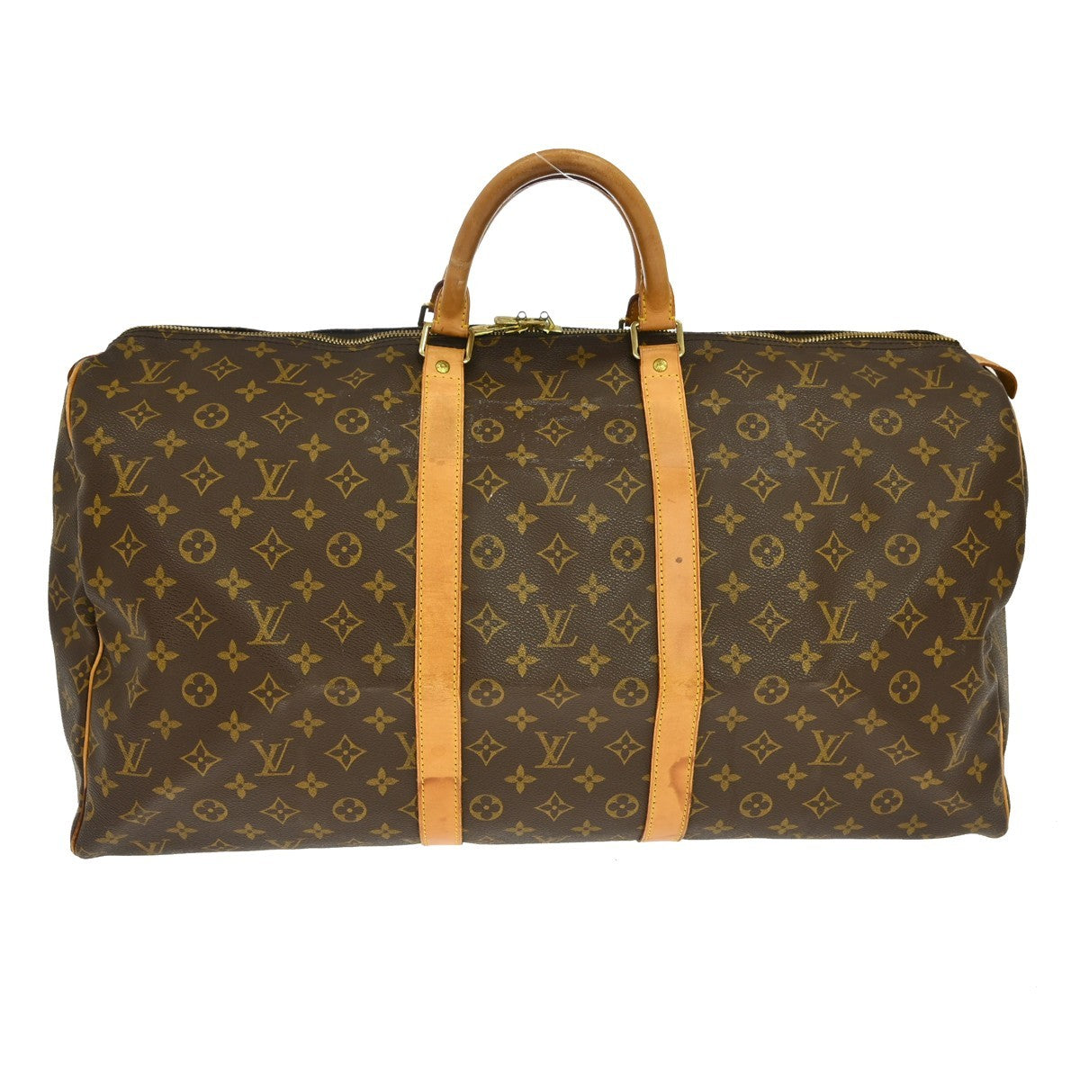 Louis Vuitton Keepall Monogram Brown Canvas Travel Bag Bag (Pre-Owned)