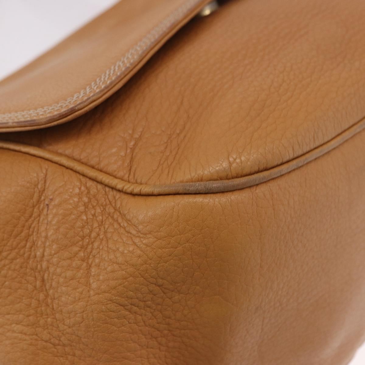 Loewe Anagram Leather Beige Leather Shoulder Bag Bag (Pre-Owned)