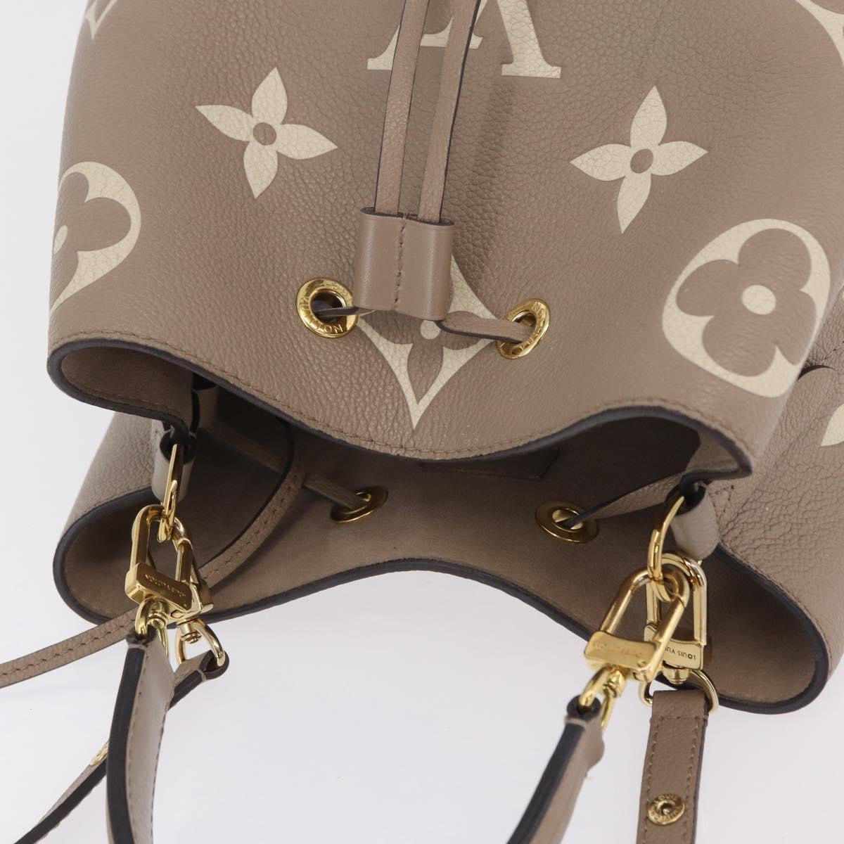 Louis Vuitton Neo Noe By The Pool Monogram Raffia Beige Leather Handbag (Pre-Owned)