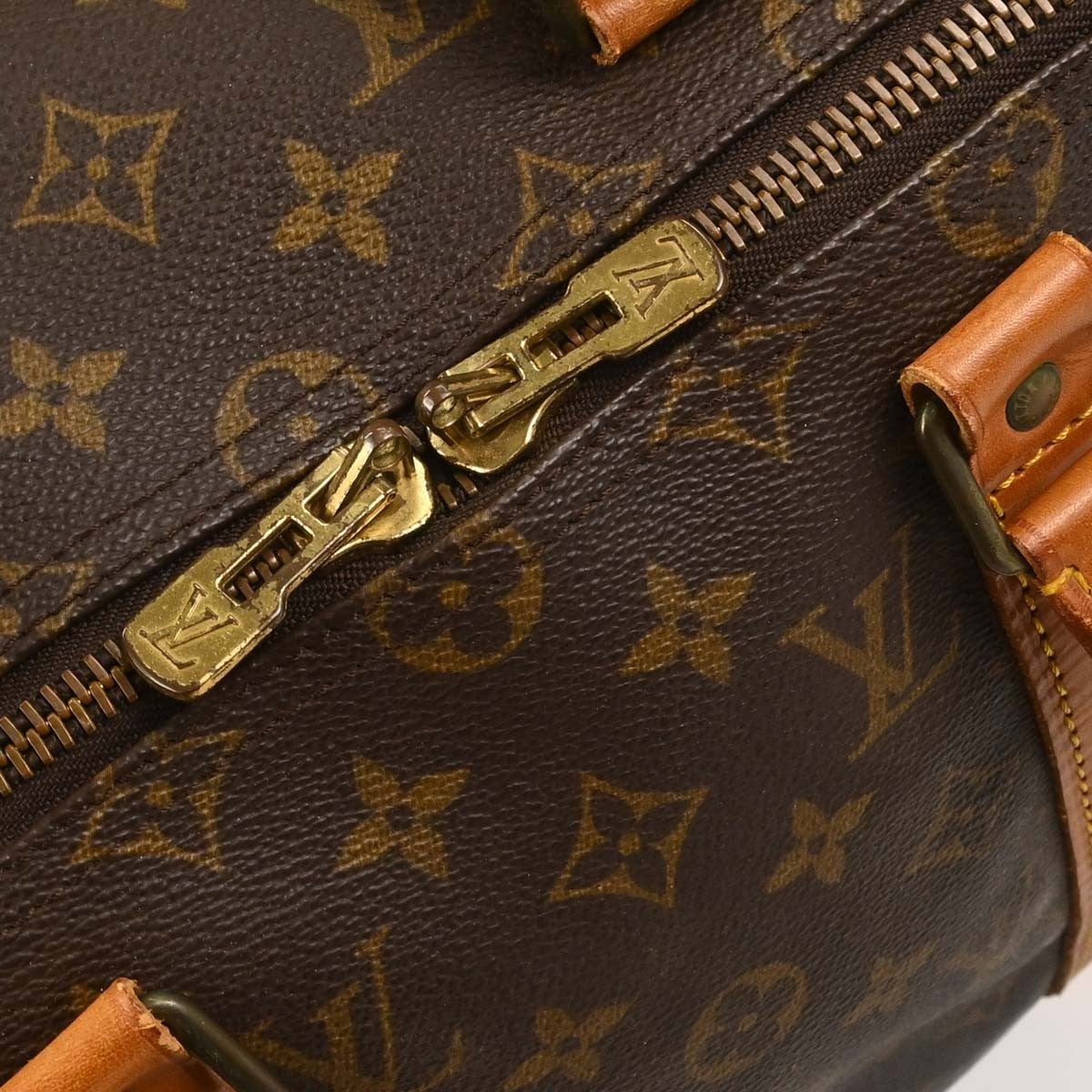 Louis Vuitton Keepall Monogram Canvas Brown Canvas Travel Bag Bag (Pre-Owned)