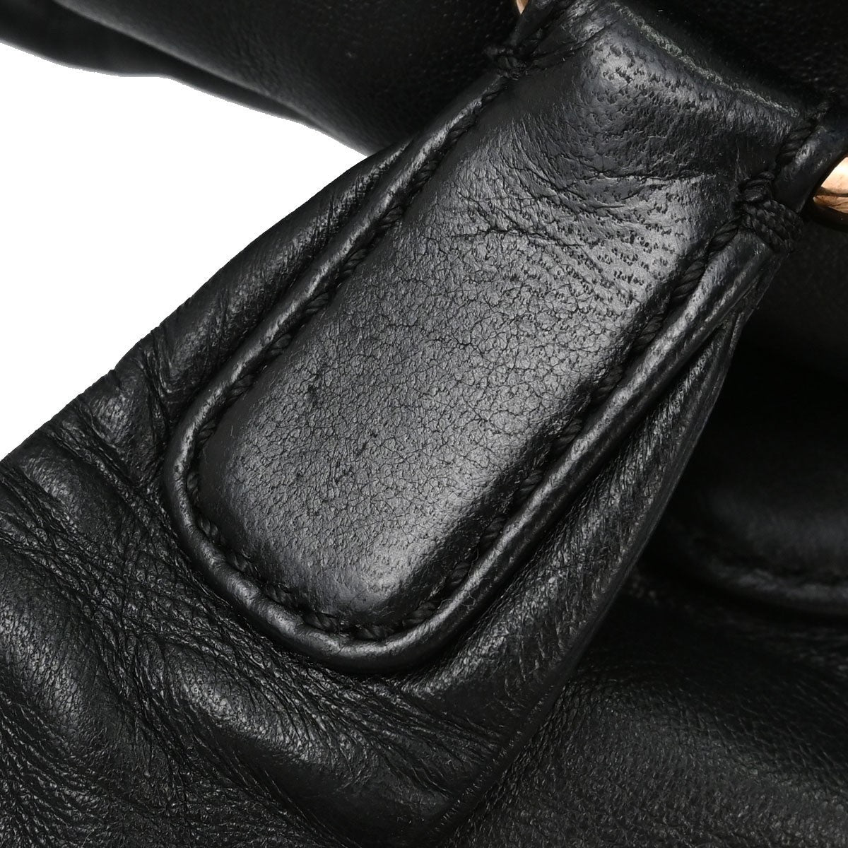 Chanel Cloudy Bundle Bowler Quilted Lambskin Black Leather Handbag (Pre-Owned)