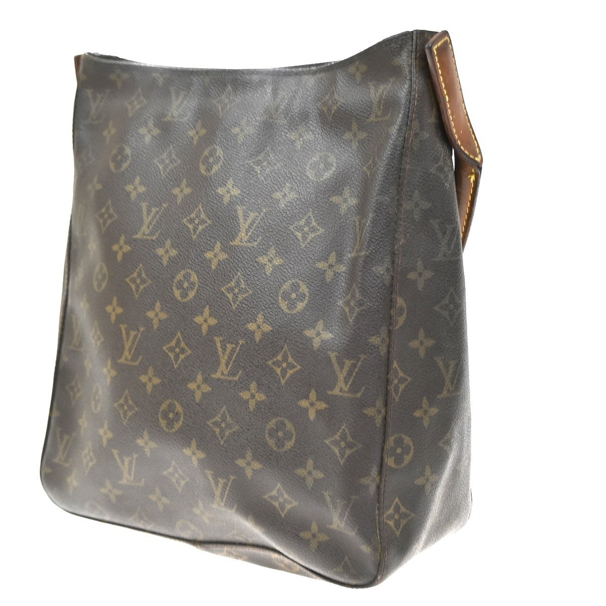 Louis Vuitton Looping Monogram Canvas Brown Canvas Handbag (Pre-Owned)