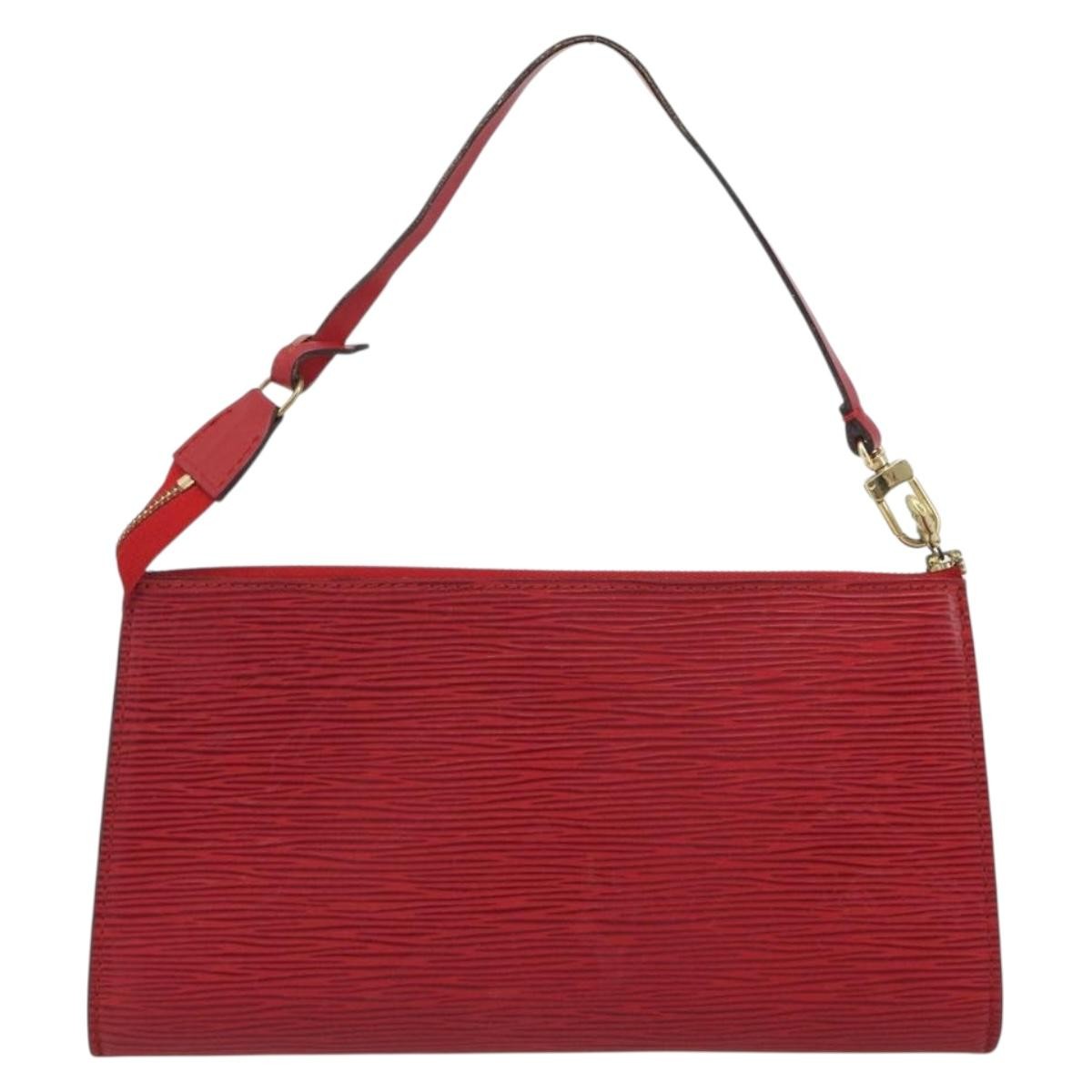 Louis Vuitton Pochette Accessoires Epi Red Leather Clutche & Pouche Bag (Pre-Owned)