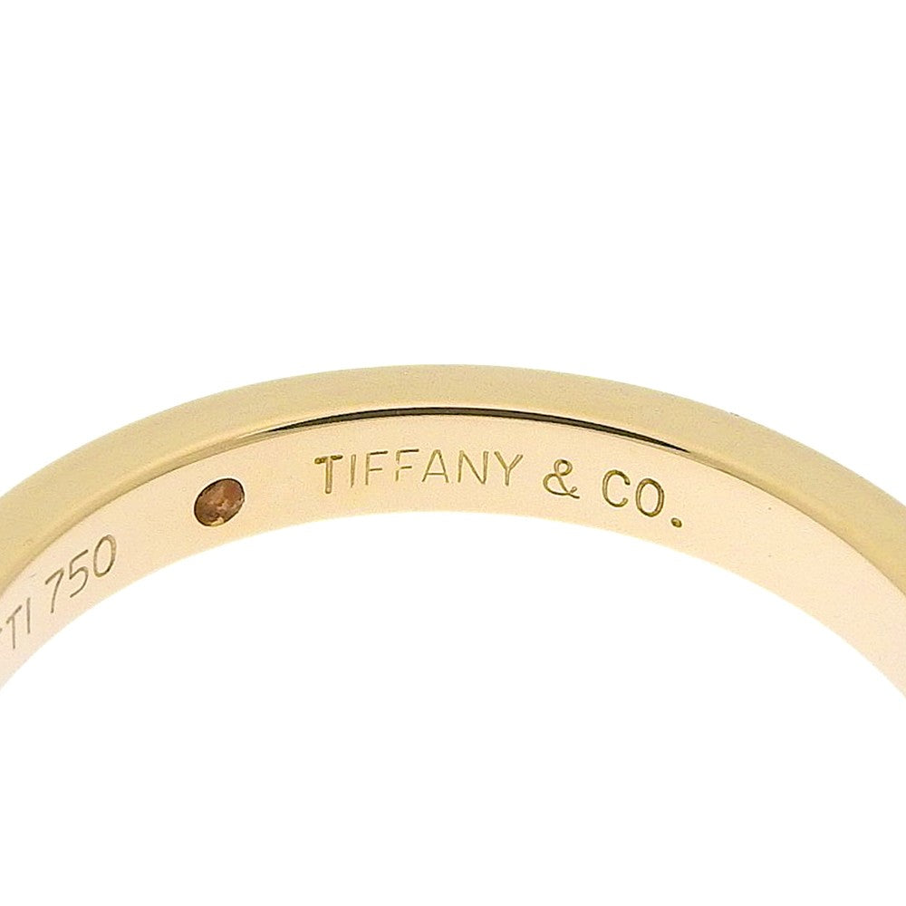 Tiffany & Co. Elsa Peretti 1 Diamond Stacking Band Yellow Gold With Diamond Gold Yellow_Gold Ring Jewelry (Pre-Owned)