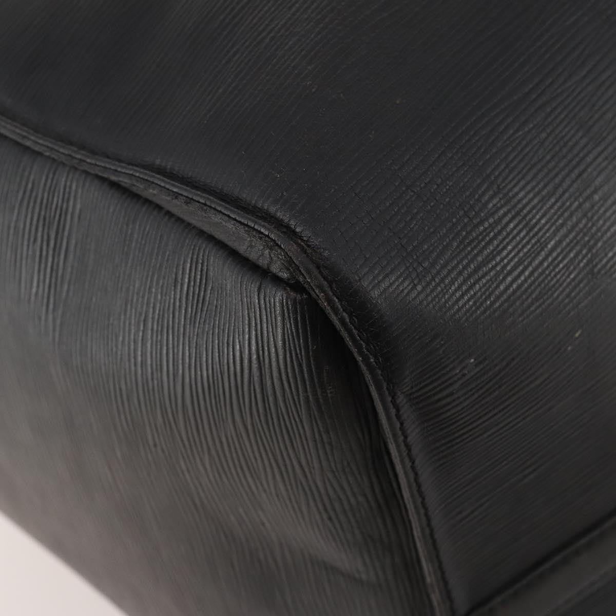Louis Vuitton Keepall Epi Black Leather Travel Bag Bag (Pre-Owned)