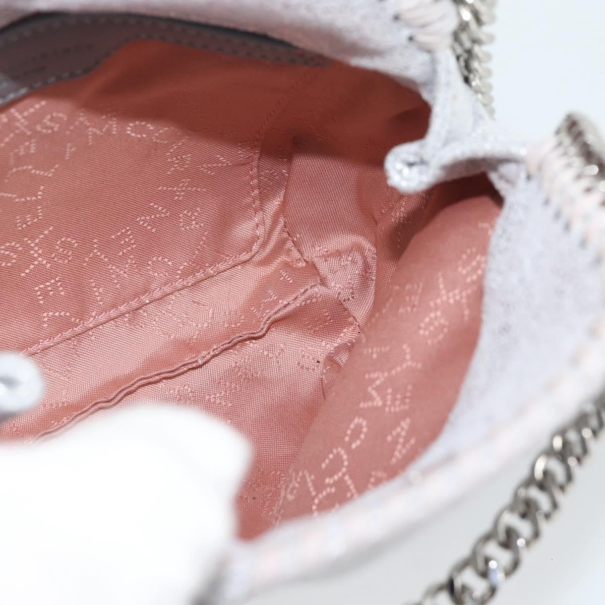 Stella Mccartney Falabella Fold Over Faux Leather Silver Polyester Shoulder Bag Bag (Pre-Owned)