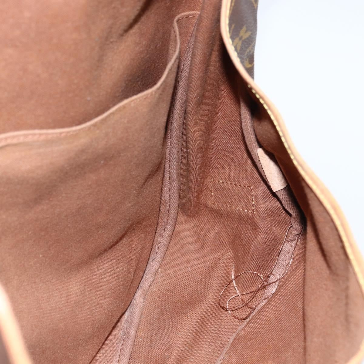 Louis Vuitton Saumur Monogram Canvas Brown Canvas Shoulder Bag Bag (Pre-Owned)