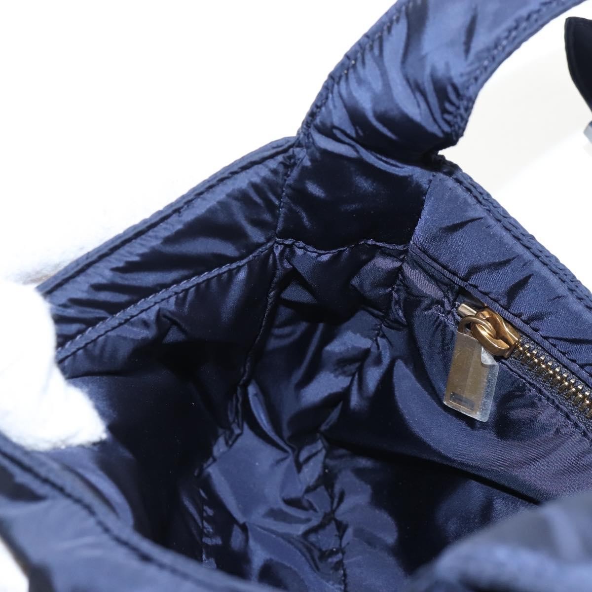 Saint Laurent Le 5 A 7 Hobo Nylon Navy Nylon Shoulder Bag Bag (Pre-Owned)