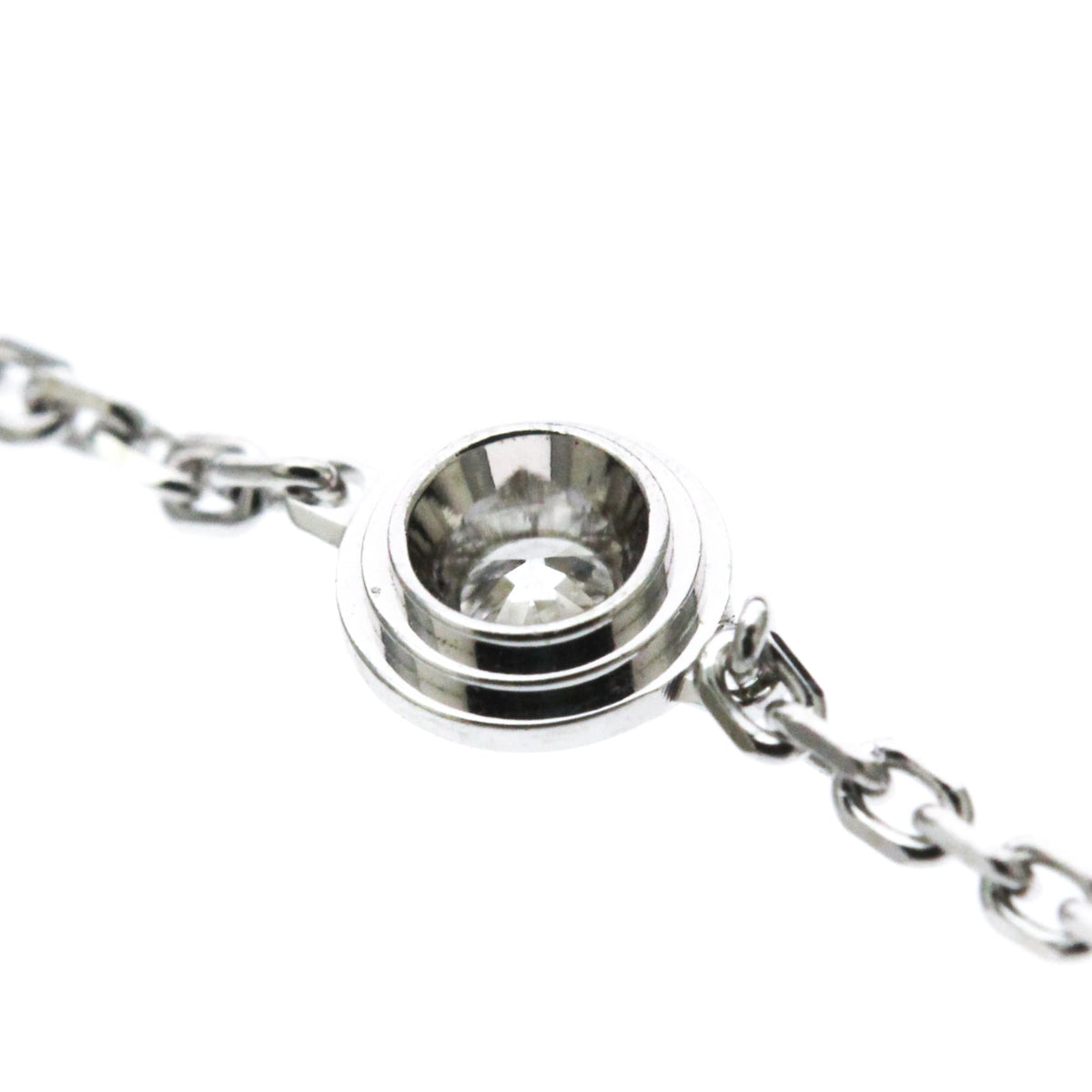 Cartier D'amour 18K White Gold And Diamond Silver White_Gold Bracelet Jewelry (Pre-Owned)