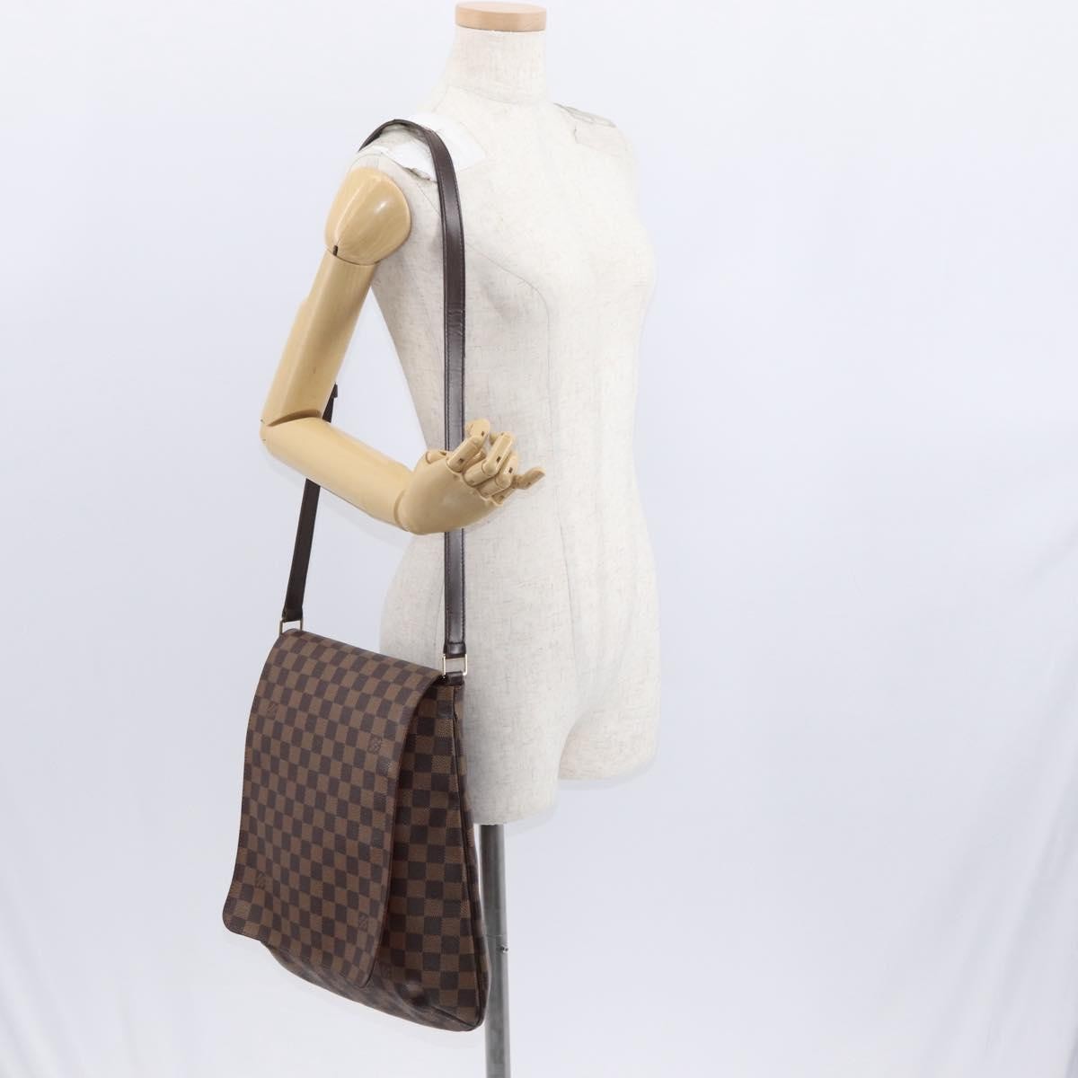 Louis Vuitton Musette Damier Brown Canvas Handbag (Pre-Owned)