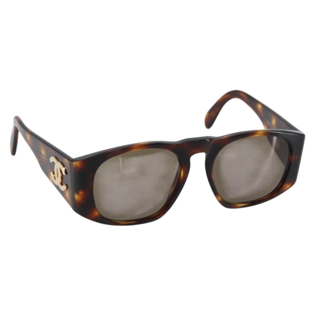 Chanel Chanel Logo Sunglasses Eye Wear Plastic Brown Plastic Sunglasse Accessory (Pre-Owned)