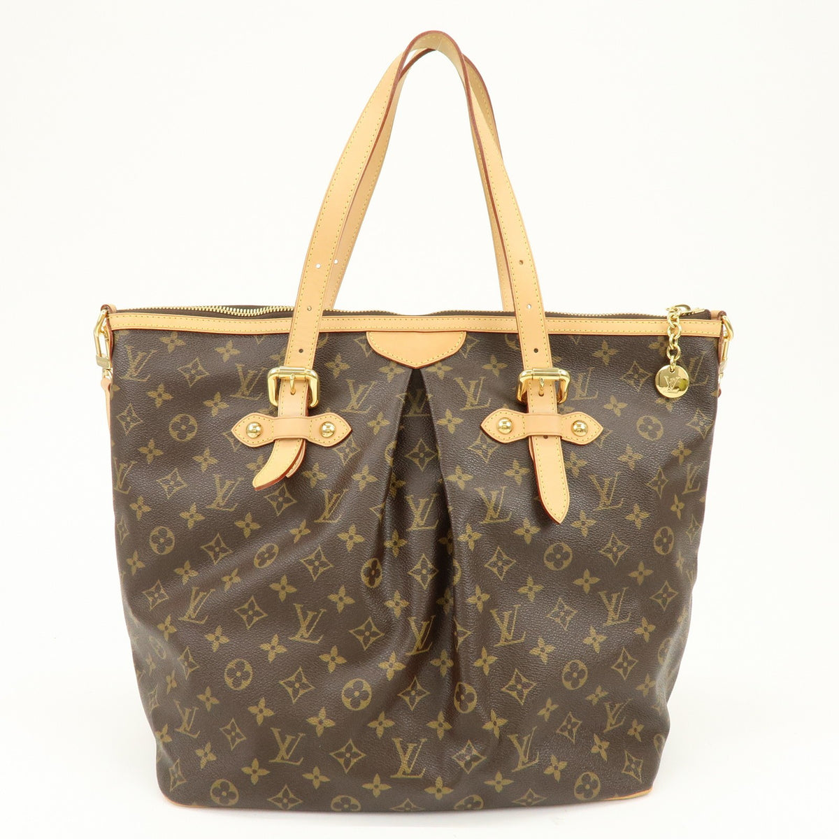 Louis Vuitton Palermo Monogram Canvas Brown Canvas Handbag (Pre-Owned)