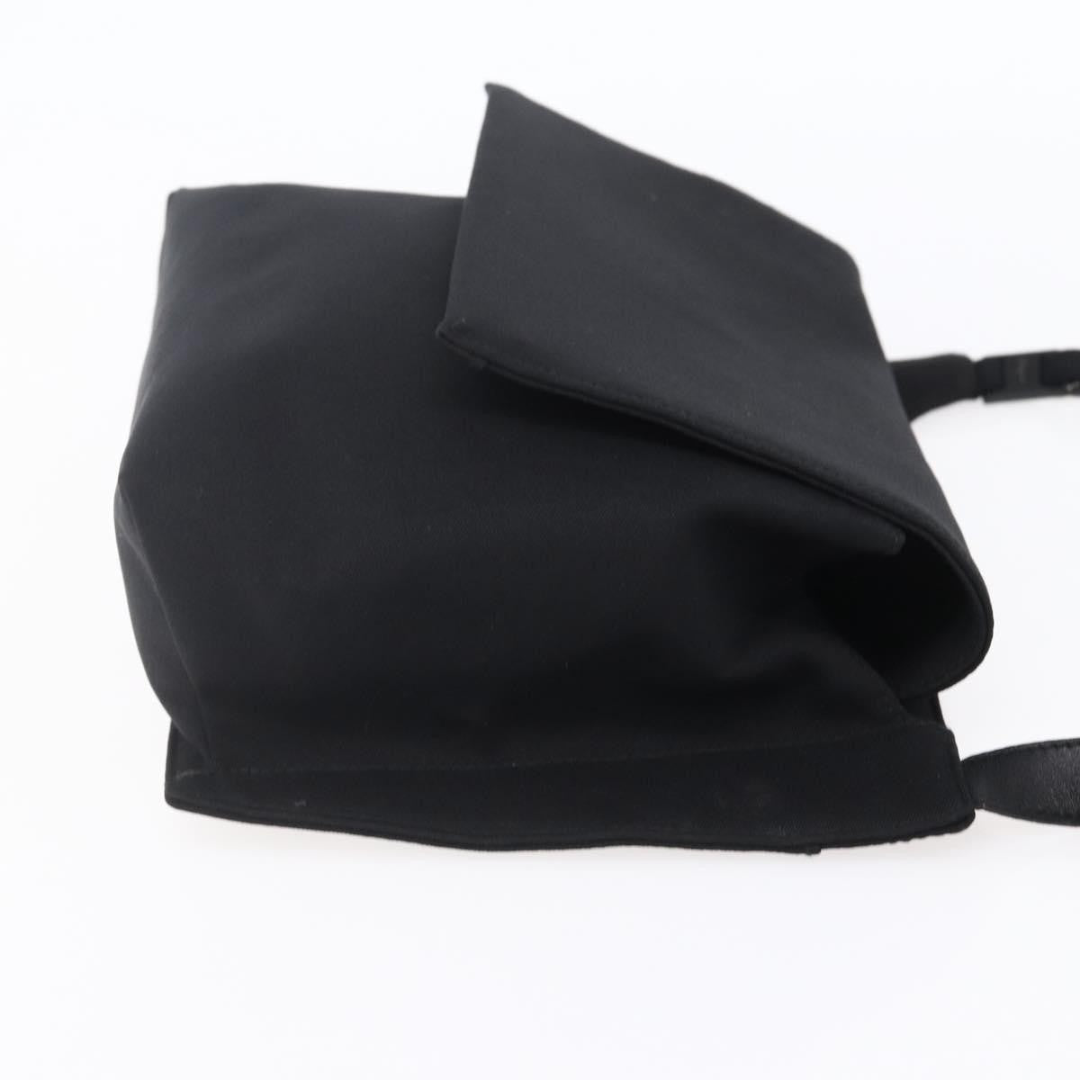 Salvatore Ferragamo Vala Canvas Black Canvas Shoulder Bag Bag (Pre-Owned)