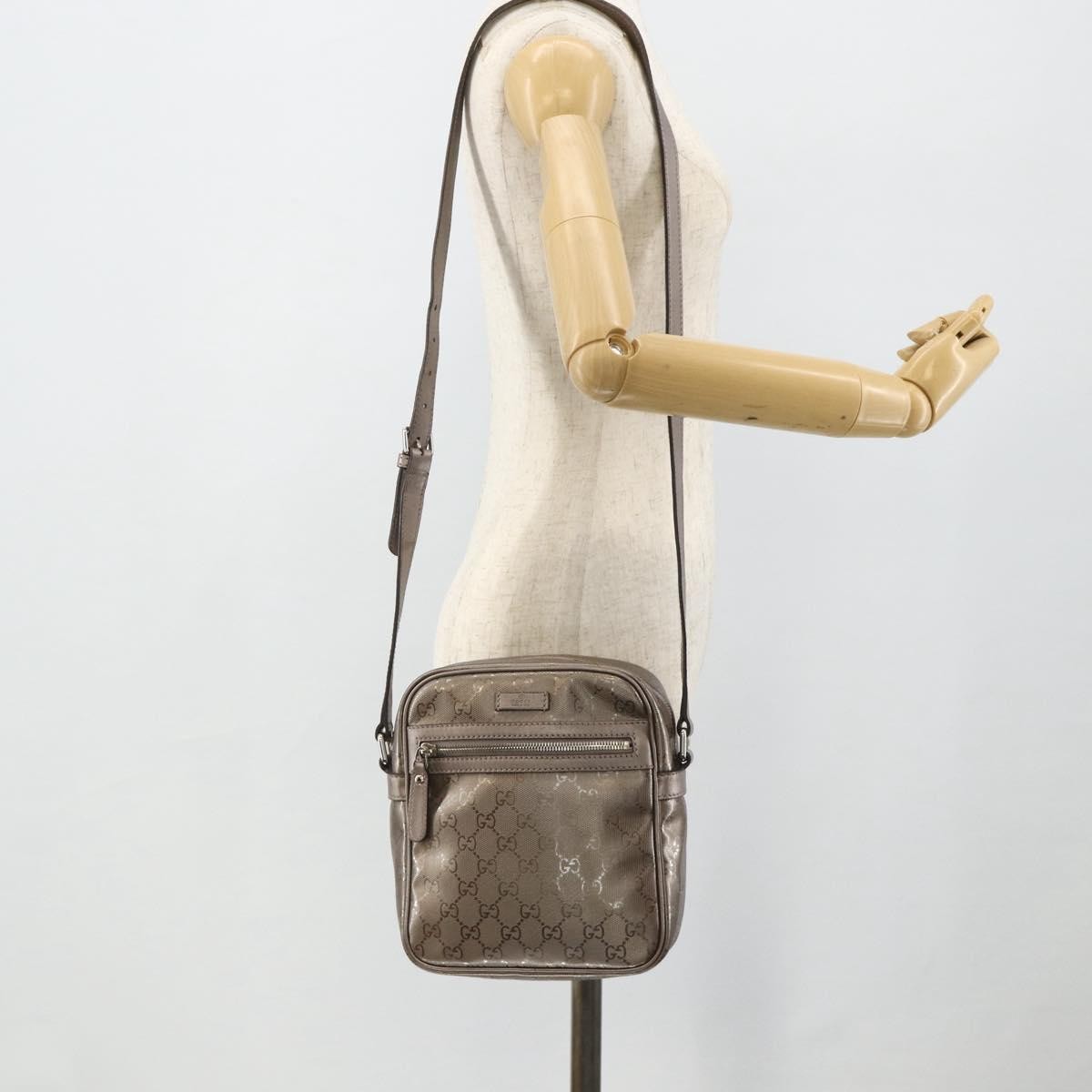 Gucci Zip Gg Imprime Pink Canvas Backpack Bag (Pre-Owned)
