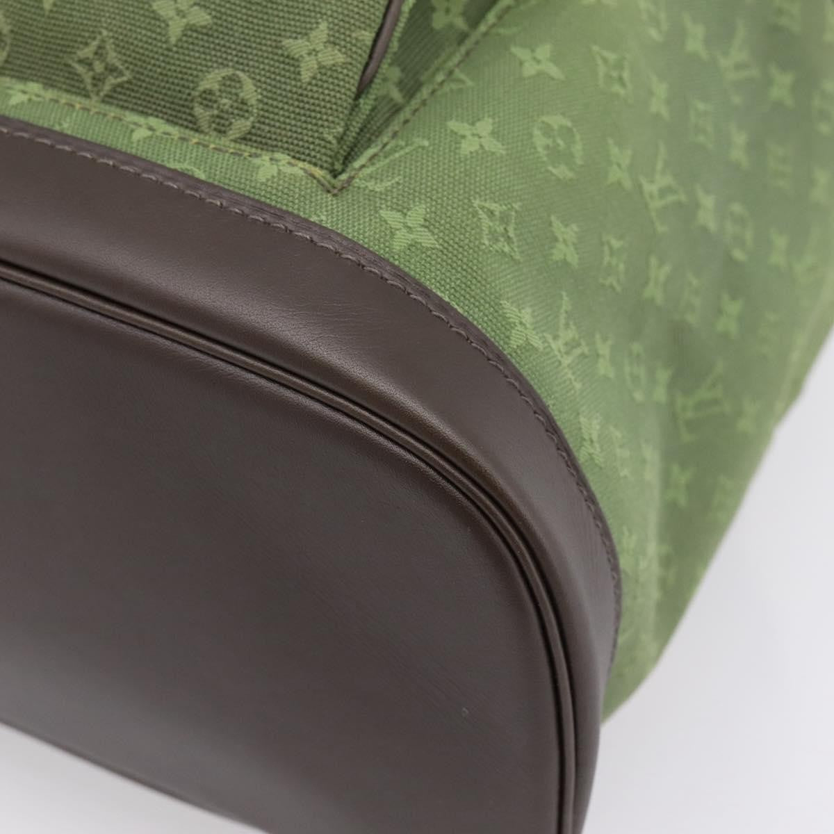 Louis Vuitton Vintage Montsouris Mini Lin Khaki Canvas Backpack Bag (Pre-Owned)
