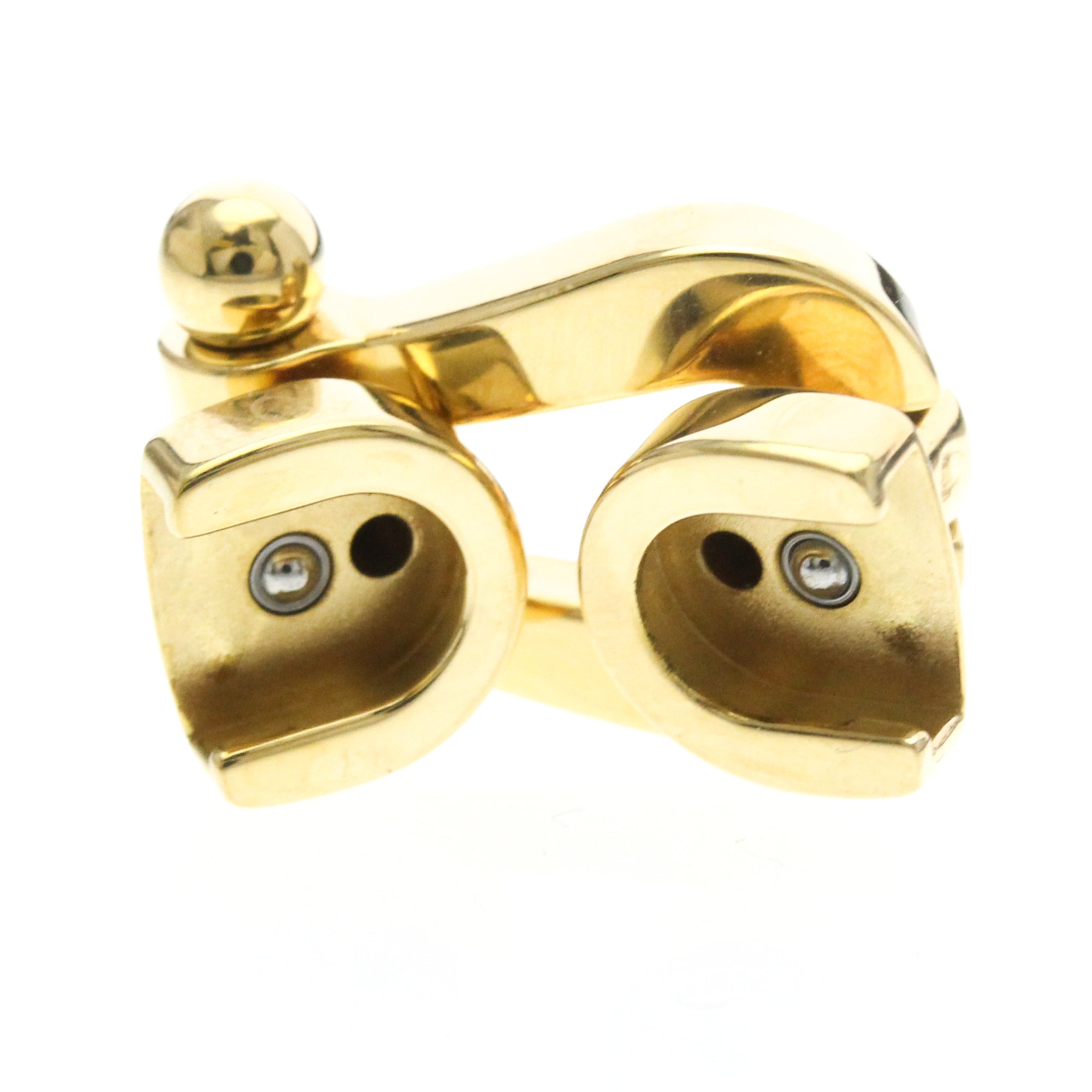 Fred Paris Force 10 Woven Cord And Stainless Steel With 18K Yellow Gold Gold Yellow_Gold Bracelet Jewelry (Pre-Owned)