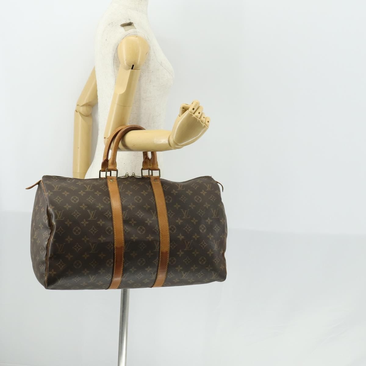 Louis Vuitton Keepall Monogram Canvas Brown Canvas Travel Bag Bag (Pre-Owned)