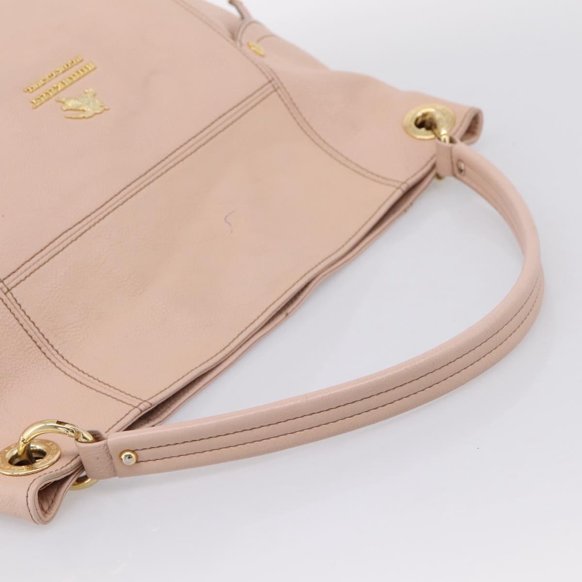 Burberry Blue Label Leather Pink Leather Shoulder Bag Bag (Pre-Owned)