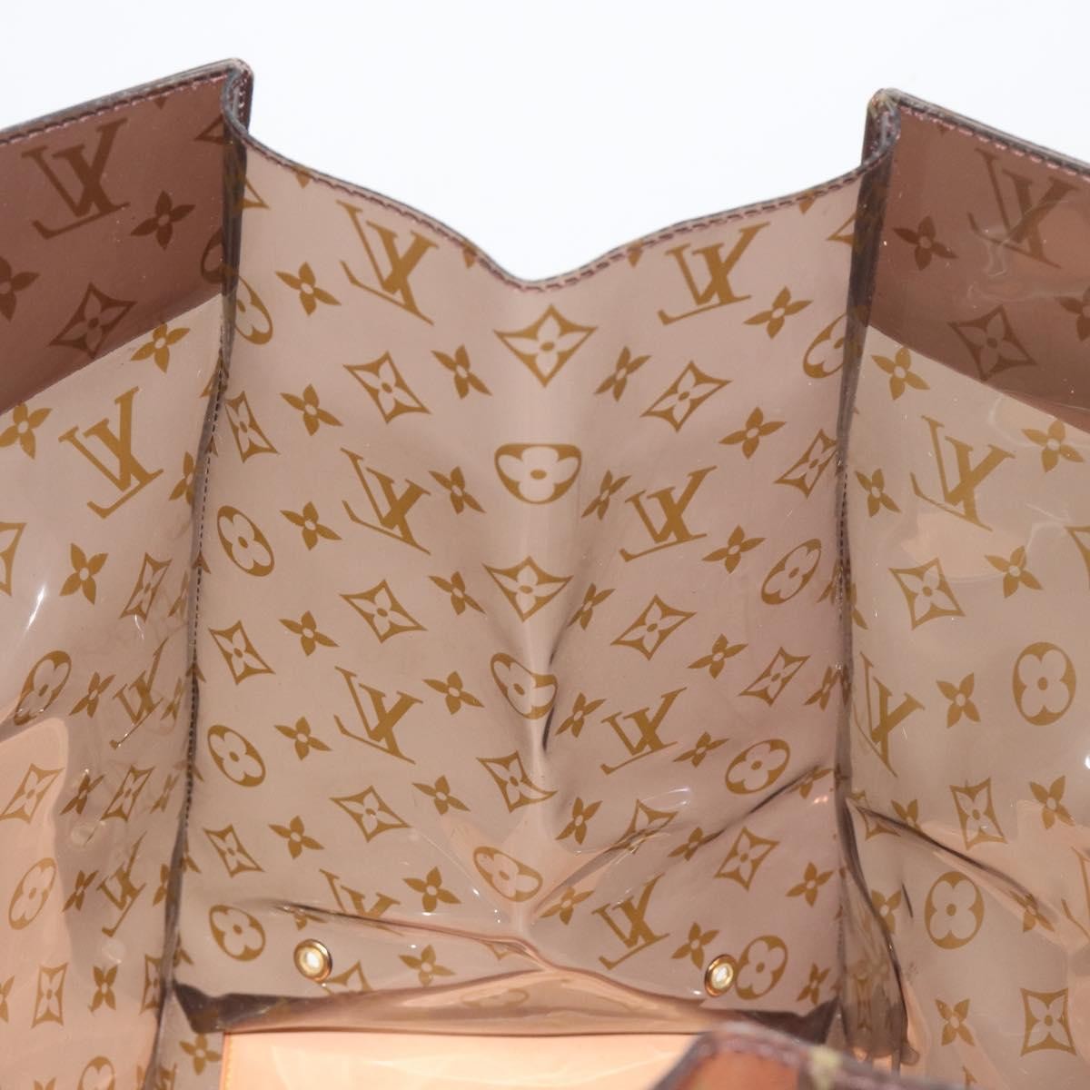 Louis Vuitton Ambre Sac Cabas Monogram Vinyl Brown Plastic Tote Bag Bag (Pre-Owned)