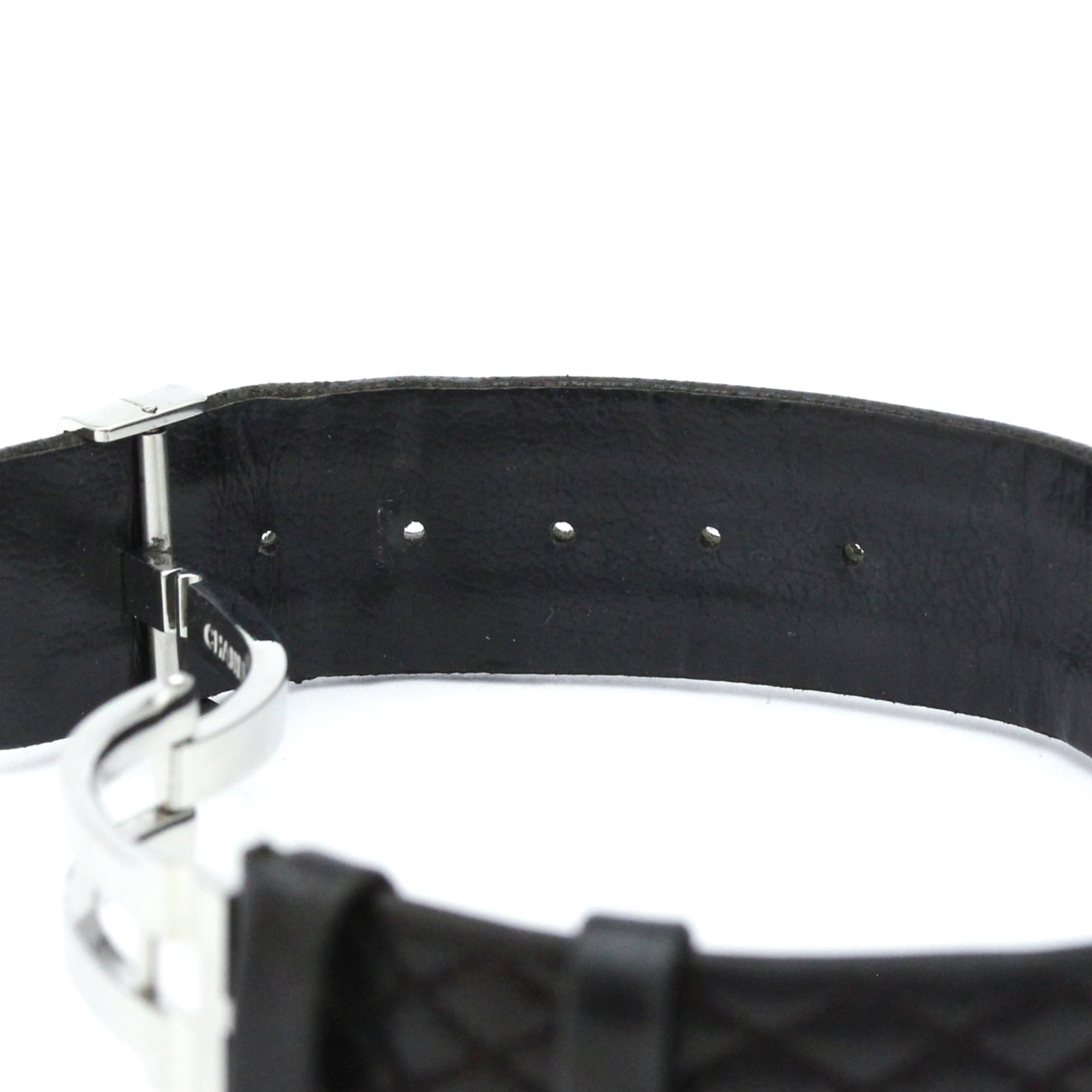 Chanel Matelasse Quartz Stainless Steel And Quilted Leather Watch (Pre-Owned)
