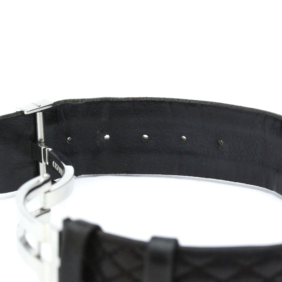 Chanel Matelasse Quartz Stainless Steel And Quilted Leather Watch (Pre-Owned)