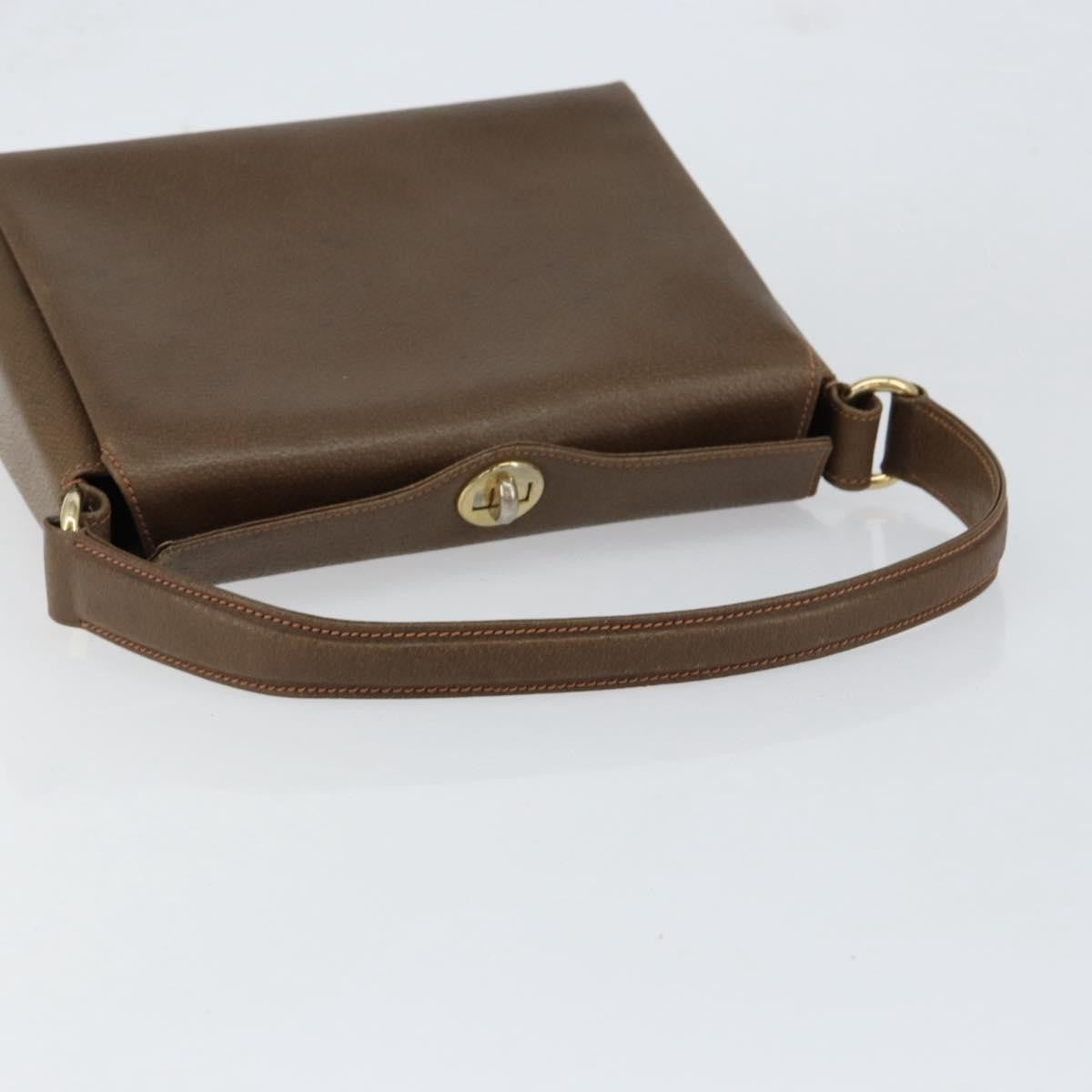 Gucci Vintage Leather Brown Leather Shoulder Bag Bag (Pre-Owned)