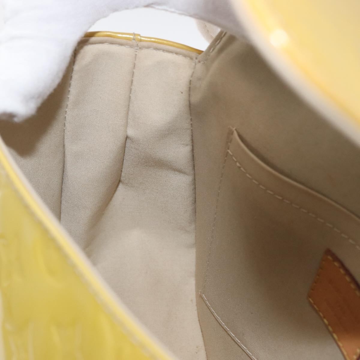 Louis Vuitton Bellflower Monogram Vernis Yellow Patent_Leather Shoulder Bag Bag (Pre-Owned)