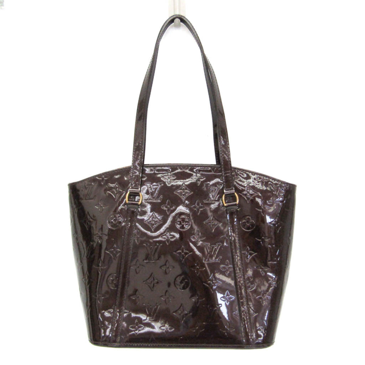 Louis Vuitton Avalon Monogram Vernis Burgundy Patent_Leather Handbag (Pre-Owned)