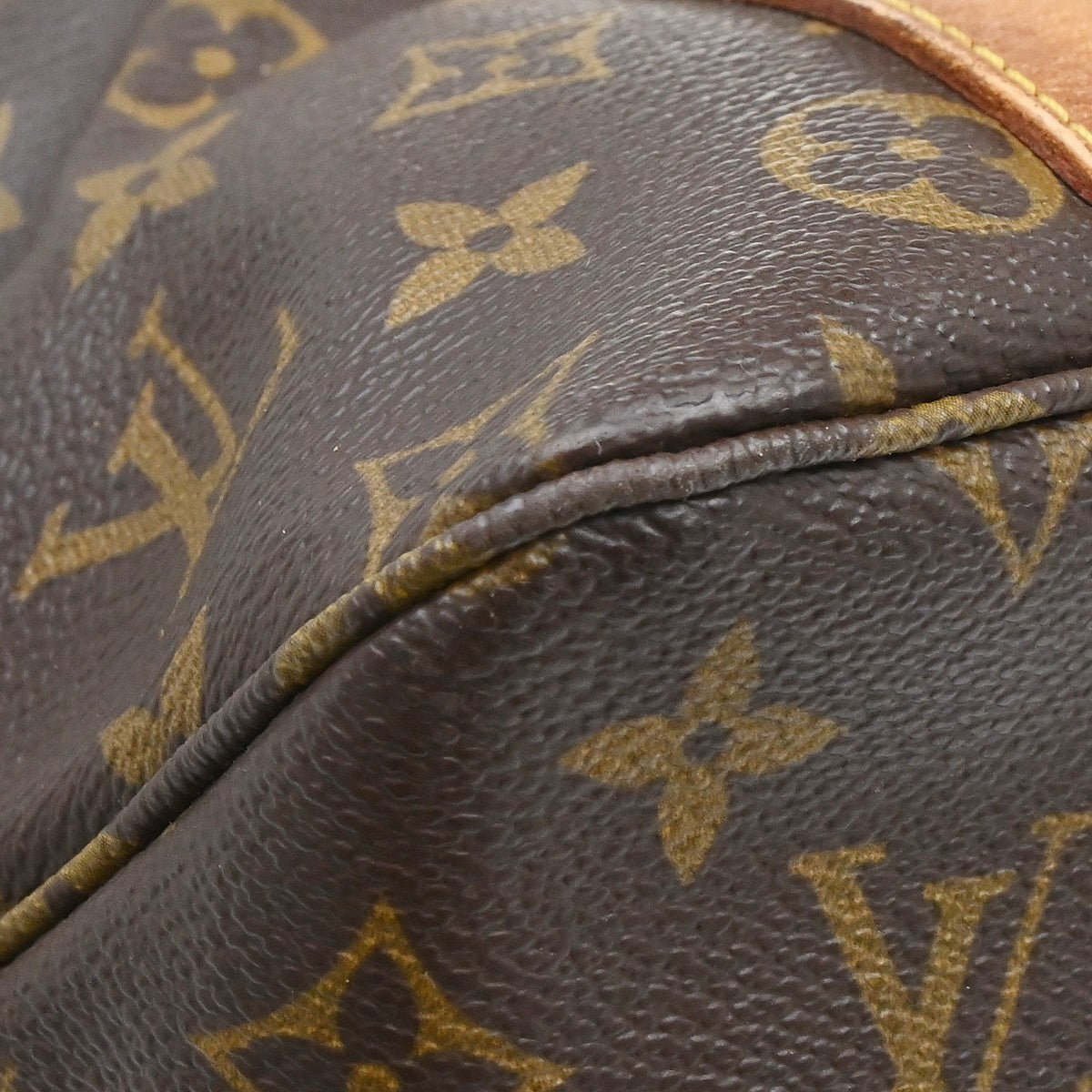 Louis Vuitton Shopping Sac Monogram Canvas Brown Canvas Handbag (Pre-Owned)
