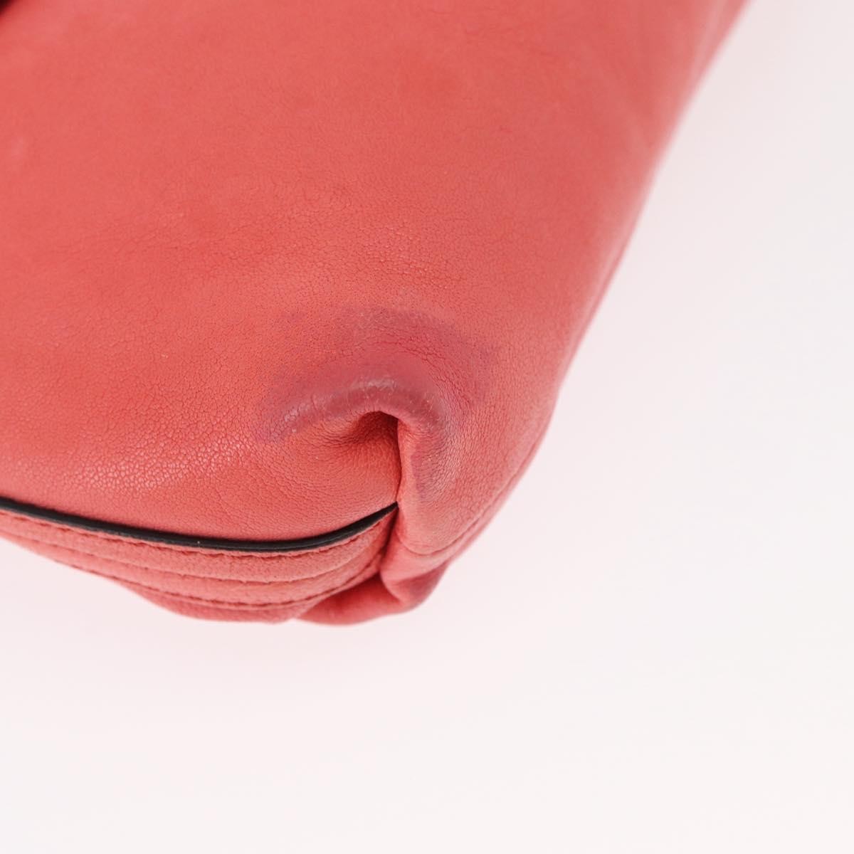 Chloe Elsie Leather Pink Leather Shoulder Bag Bag (Pre-Owned)