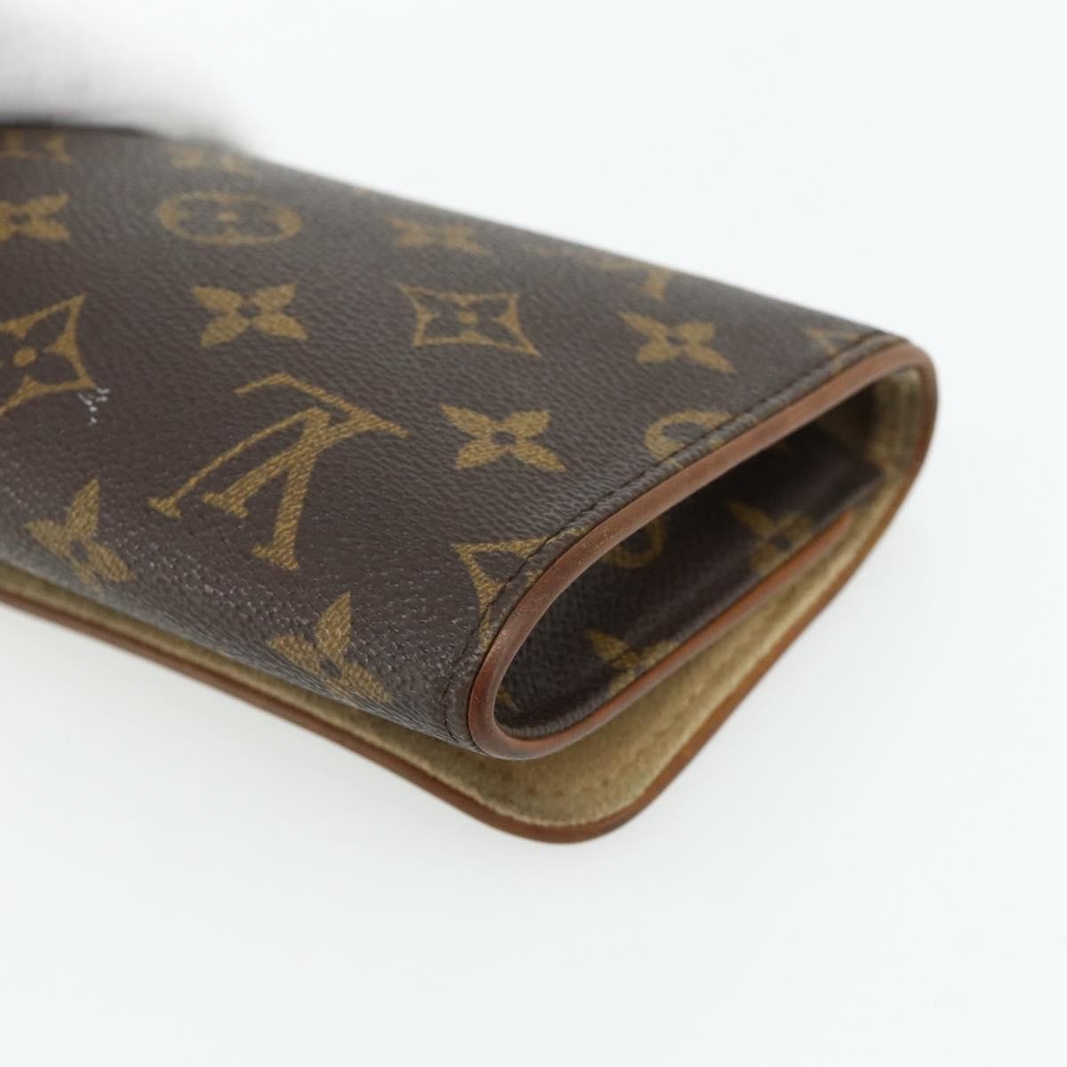 Louis Vuitton Twin Monogram Canvas Brown Canvas Clutche & Pouche Bag (Pre-Owned)