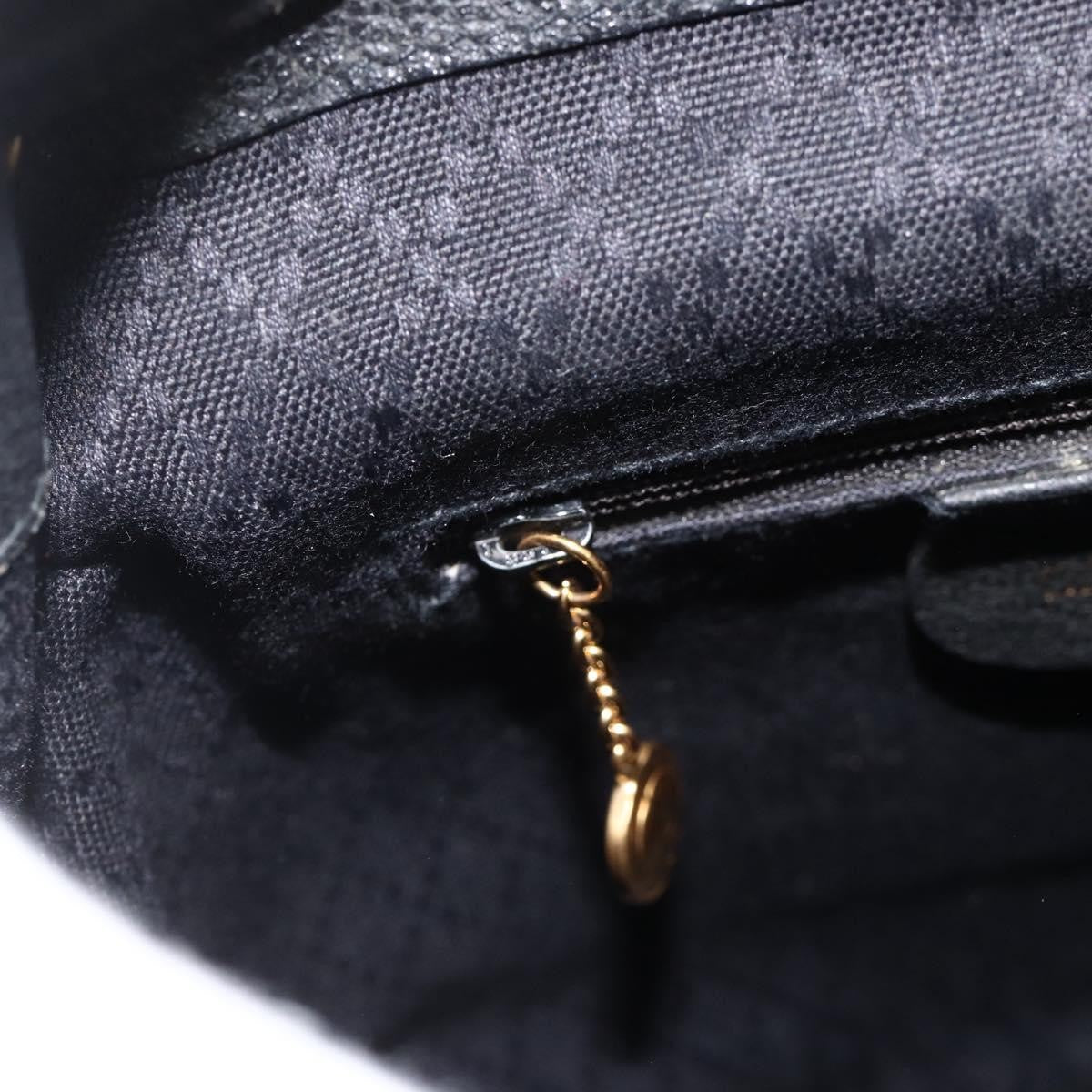 Gucci Gucci Bamboo Daim Black Denim_Jeans Backpack Bag (Pre-Owned)