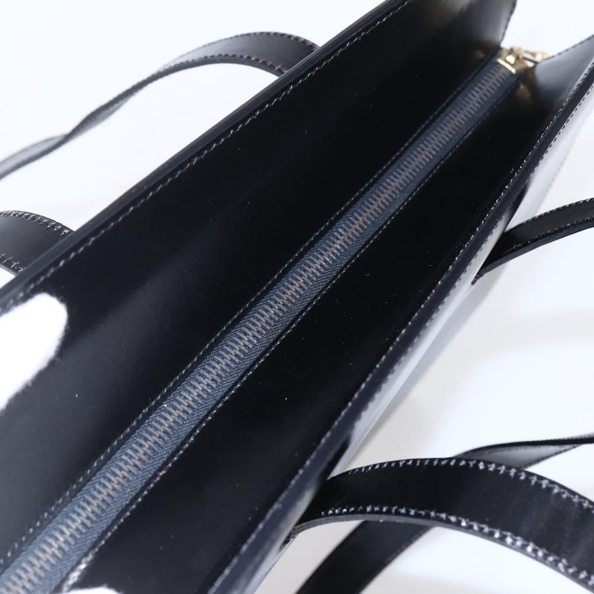 Celine Tote Leather Black Leather Tote Bag Bag (Pre-Owned)