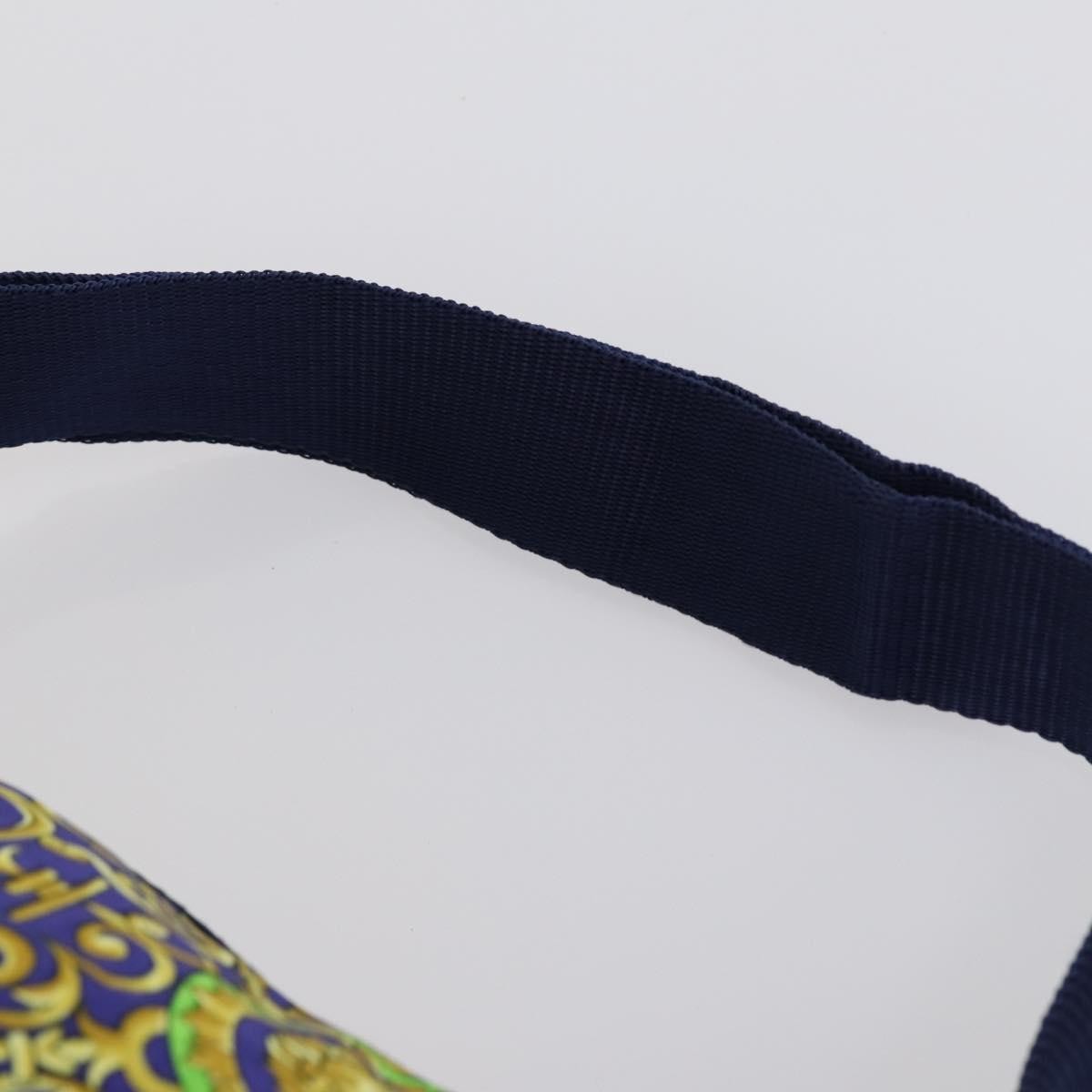 Versace Vintage Cotton Green Cotton Shoulder Bag Bag (Pre-Owned)