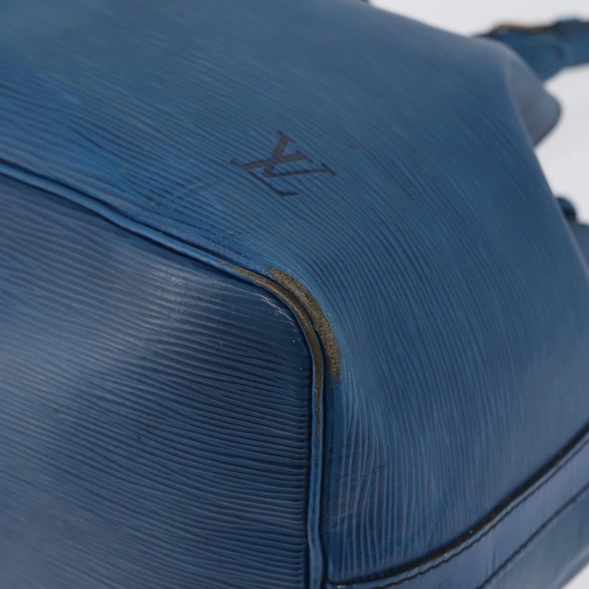 Louis Vuitton Petit Noe Nm Epi Leather Blue Leather Shoulder Bag Bag (Pre-Owned)