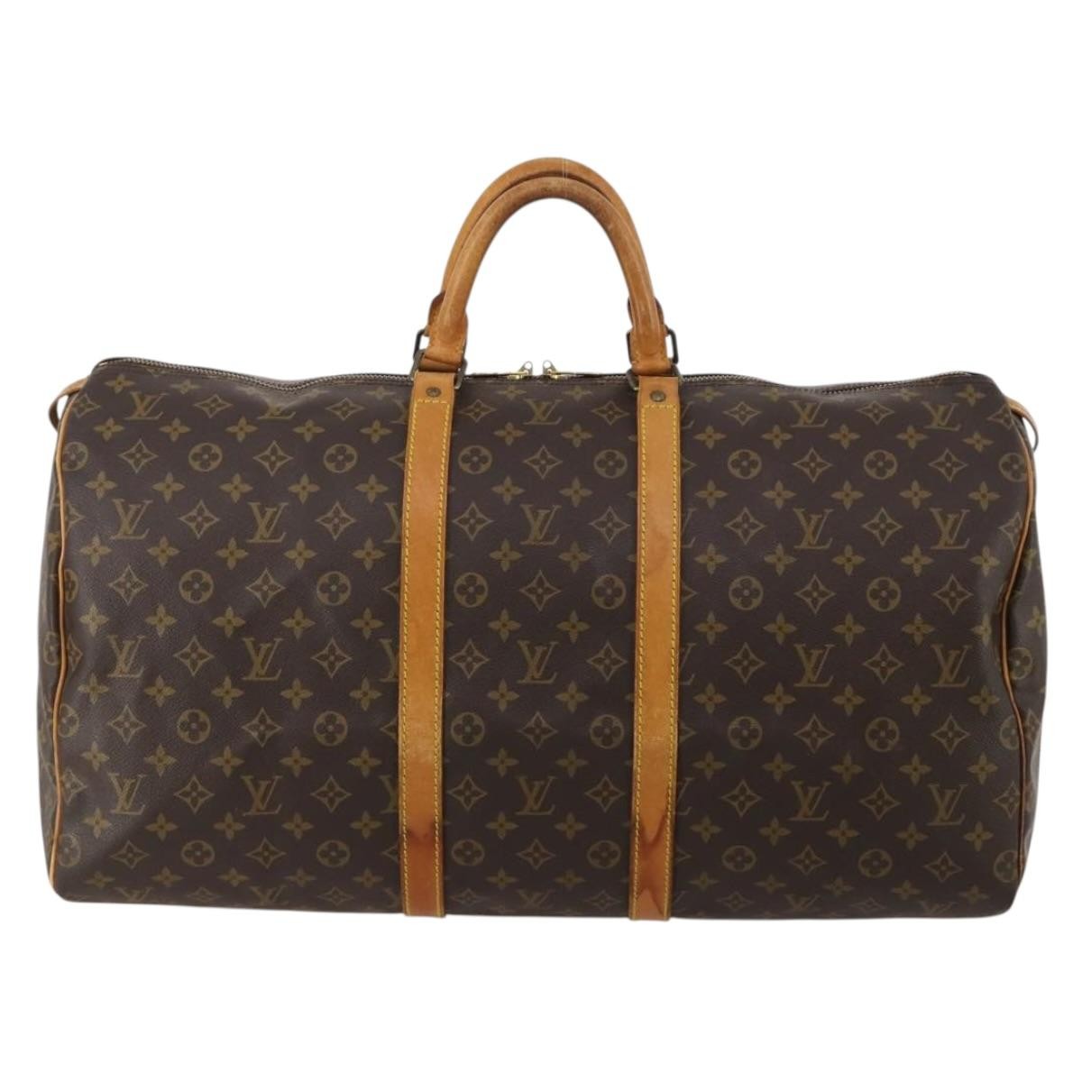 Louis Vuitton Keepall Monogram Canvas Brown Canvas Travel Bag Bag (Pre-Owned)