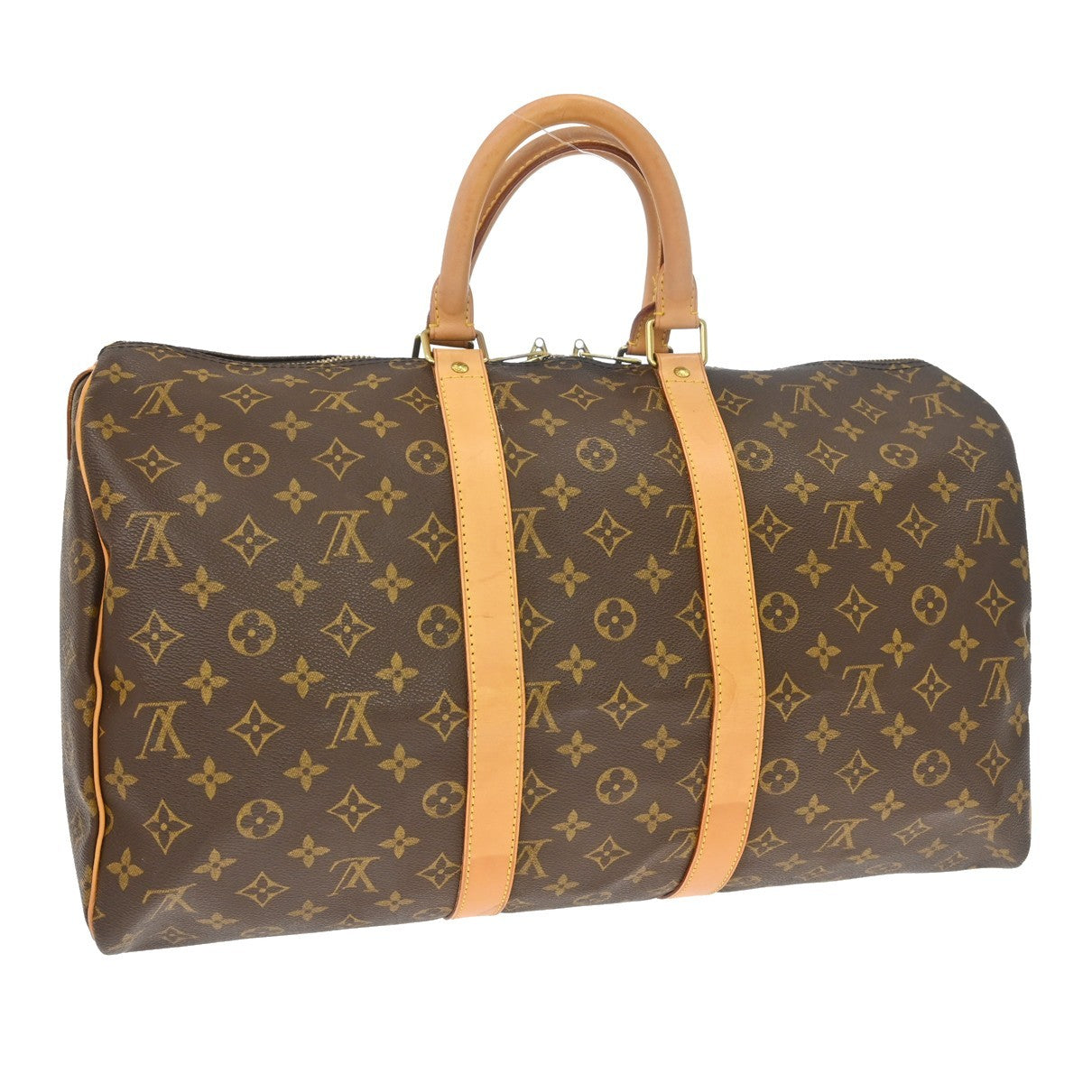 Louis Vuitton Keepall Monogram Canvas Brown Canvas Travel Bag Bag (Pre-Owned)