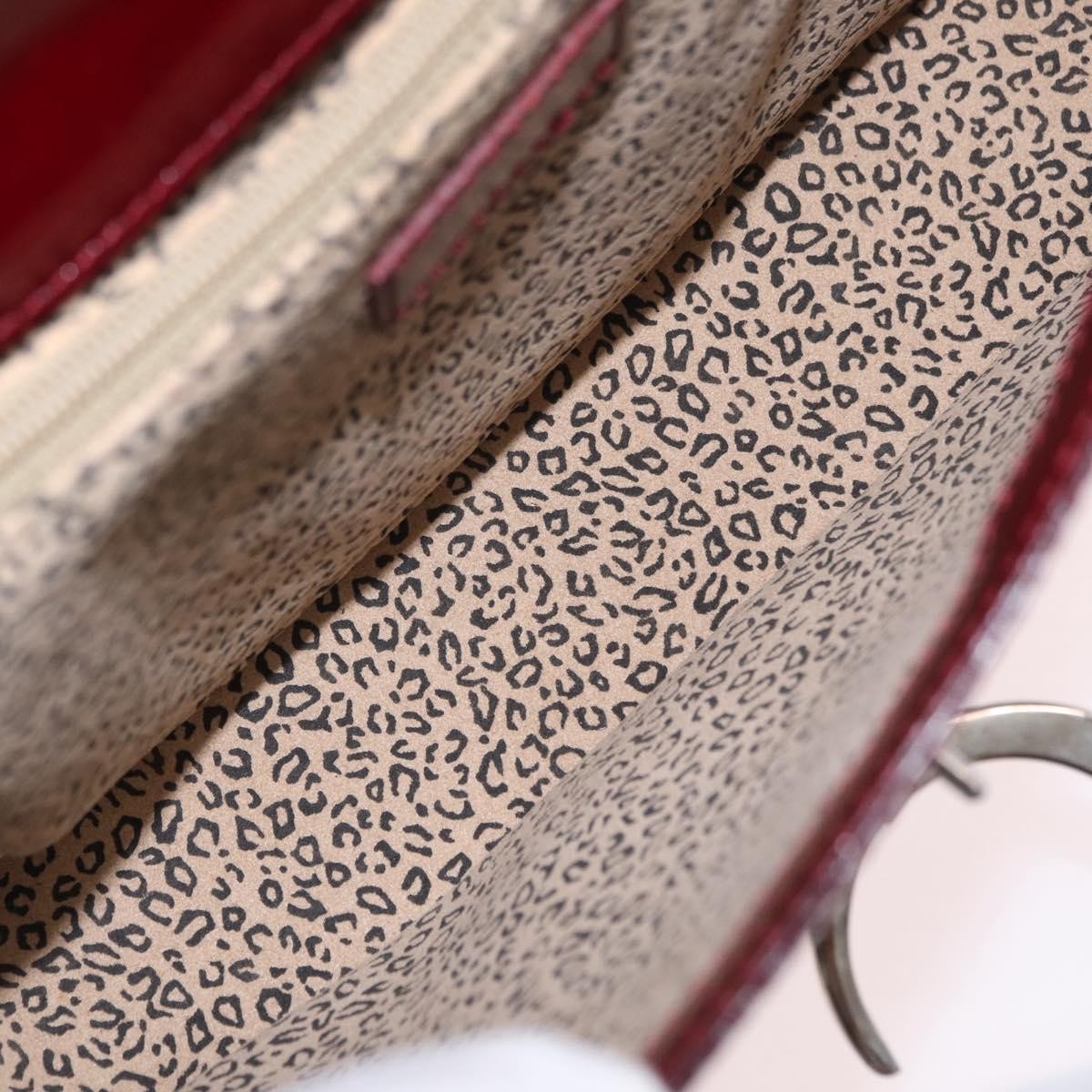 Cartier Panthère Shoulder Patent Leather Burgundy Patent_Leather Shoulder Bag Bag (Pre-Owned)