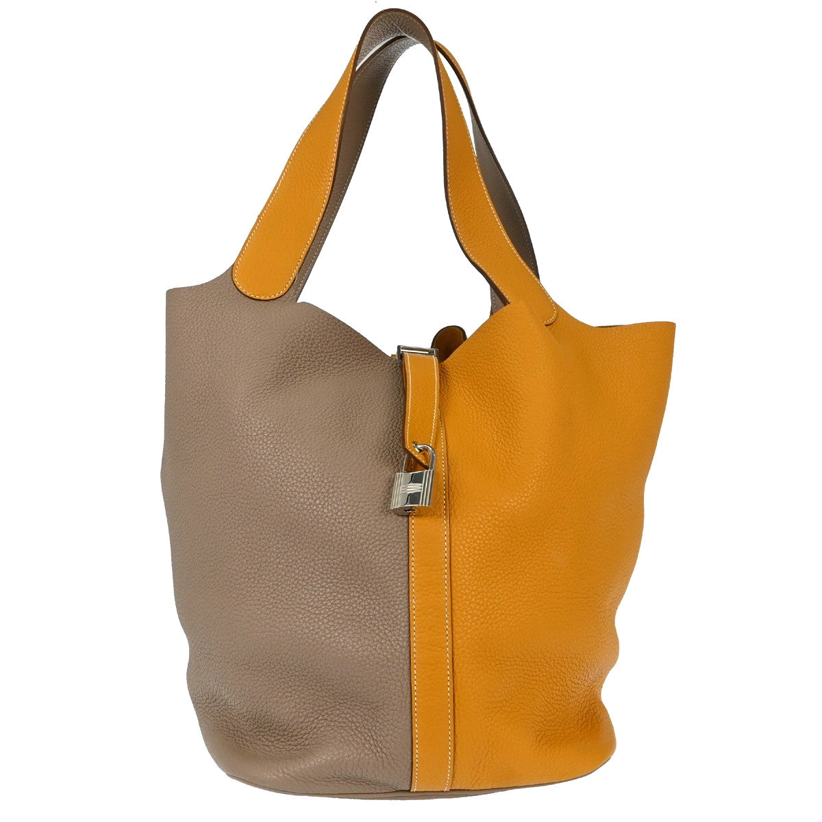 Hermes Picotin Lock Bicolor Clemence Multicolour Leather Handbag (Pre-Owned)