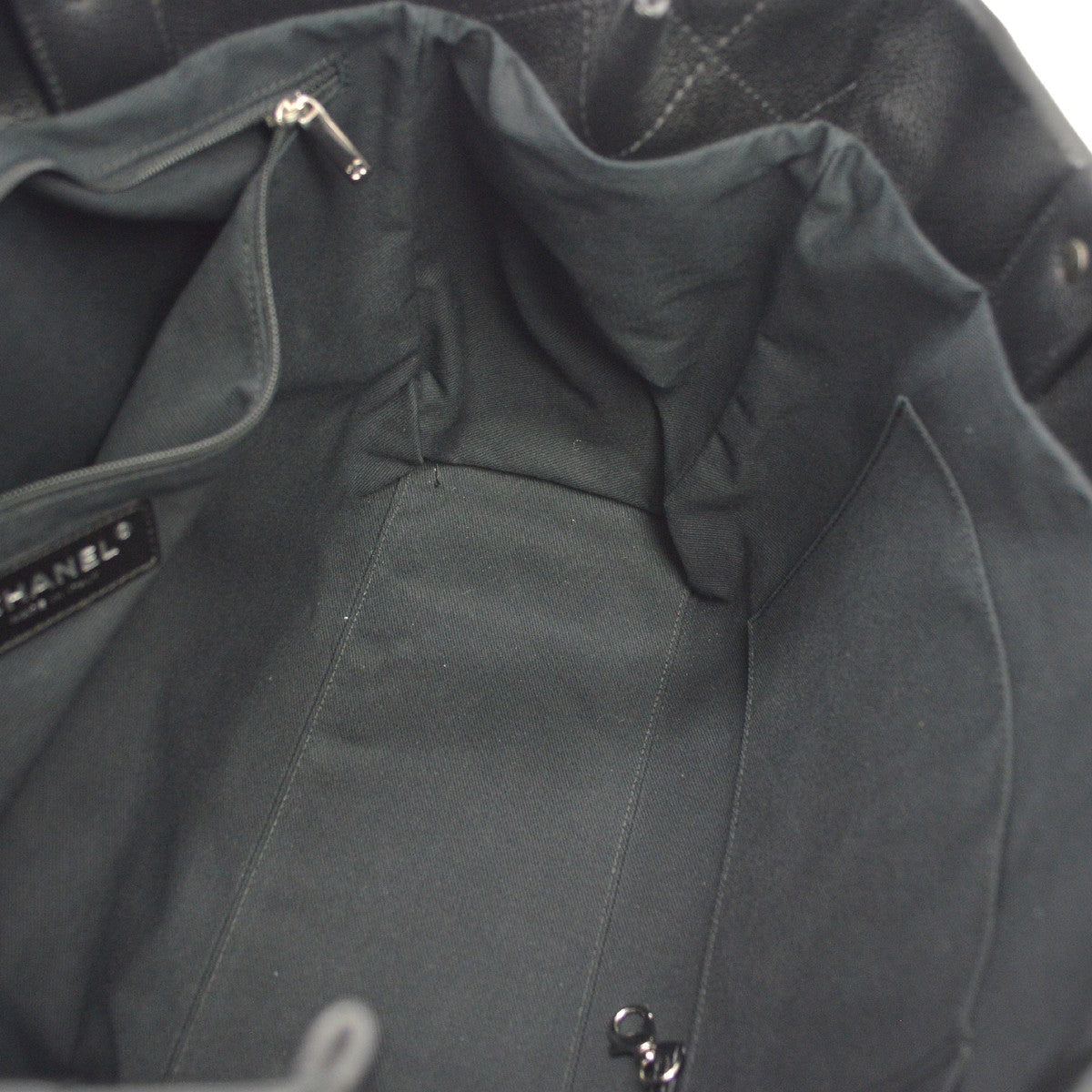 Chanel Vintage Timeless Shopping Caviar Black Leather Tote Bag Bag (Pre-Owned)