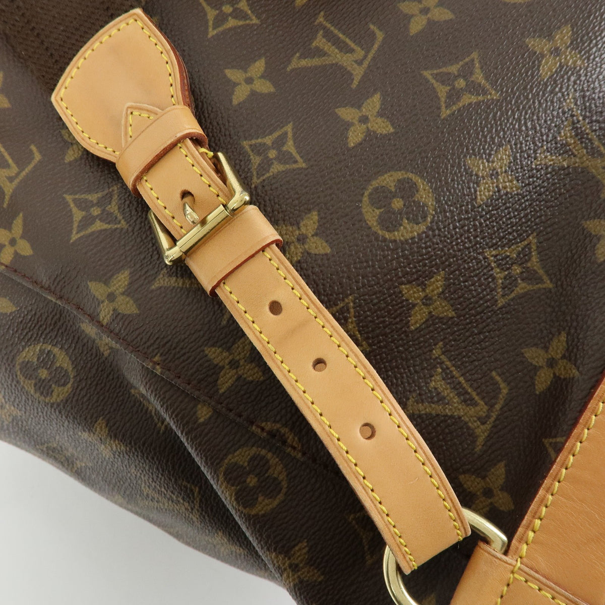 Louis Vuitton Vintage Montsouris Monogram Canvas Brown Canvas Backpack Bag (Pre-Owned)