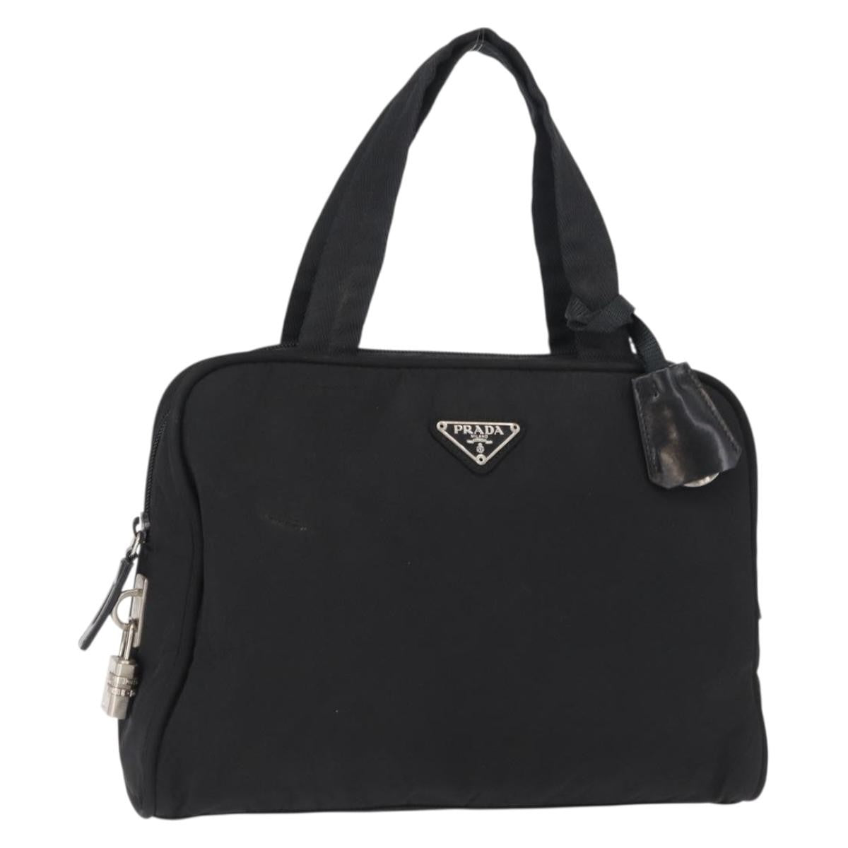Prada Bowling Shoulder Tessuto Black Nylon Shoulder Bag Bag (Pre-Owned)