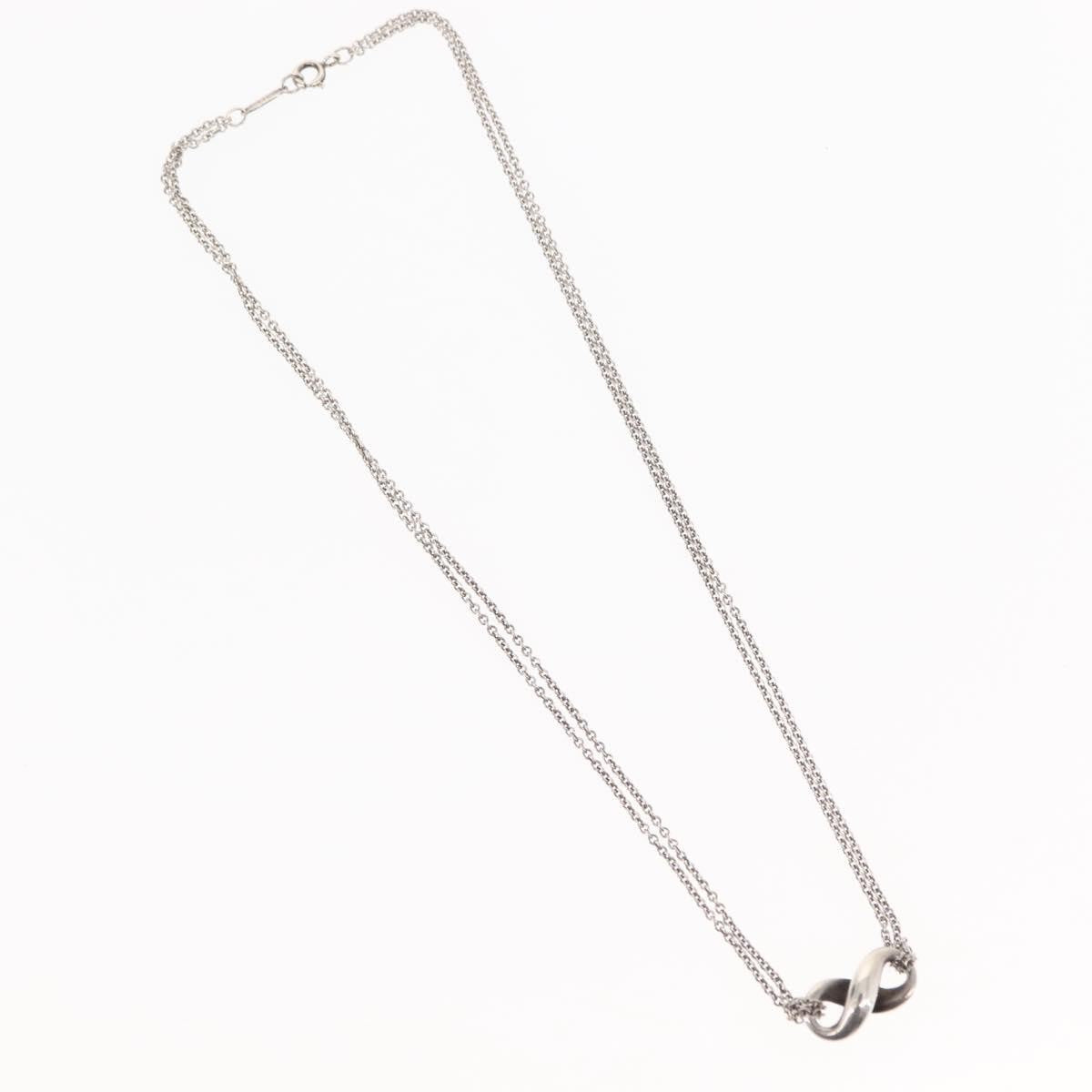 Tiffany & Co. Infinity Double Chain Pendant Silver Silver Silver Jewelry (Pre-Owned)