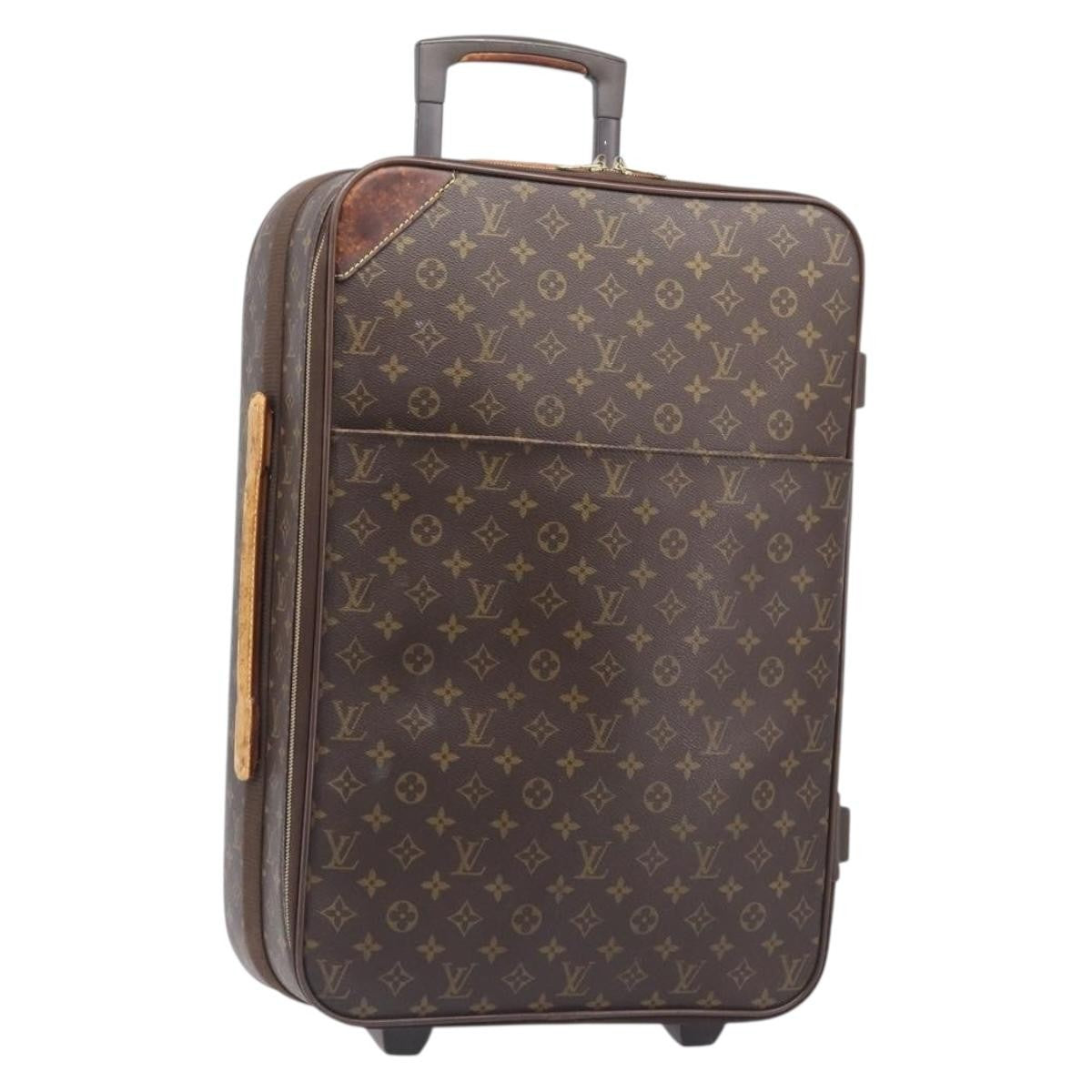 Louis Vuitton Pegase Luggage Monogram Canvas Brown Canvas Travel Bag Bag (Pre-Owned)