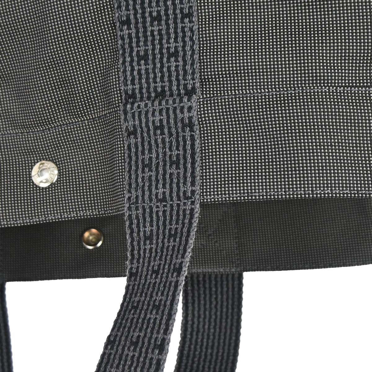 Hermes Fourre Tout Toile Gray Polyamide Tote Bag Bag (Pre-Owned)